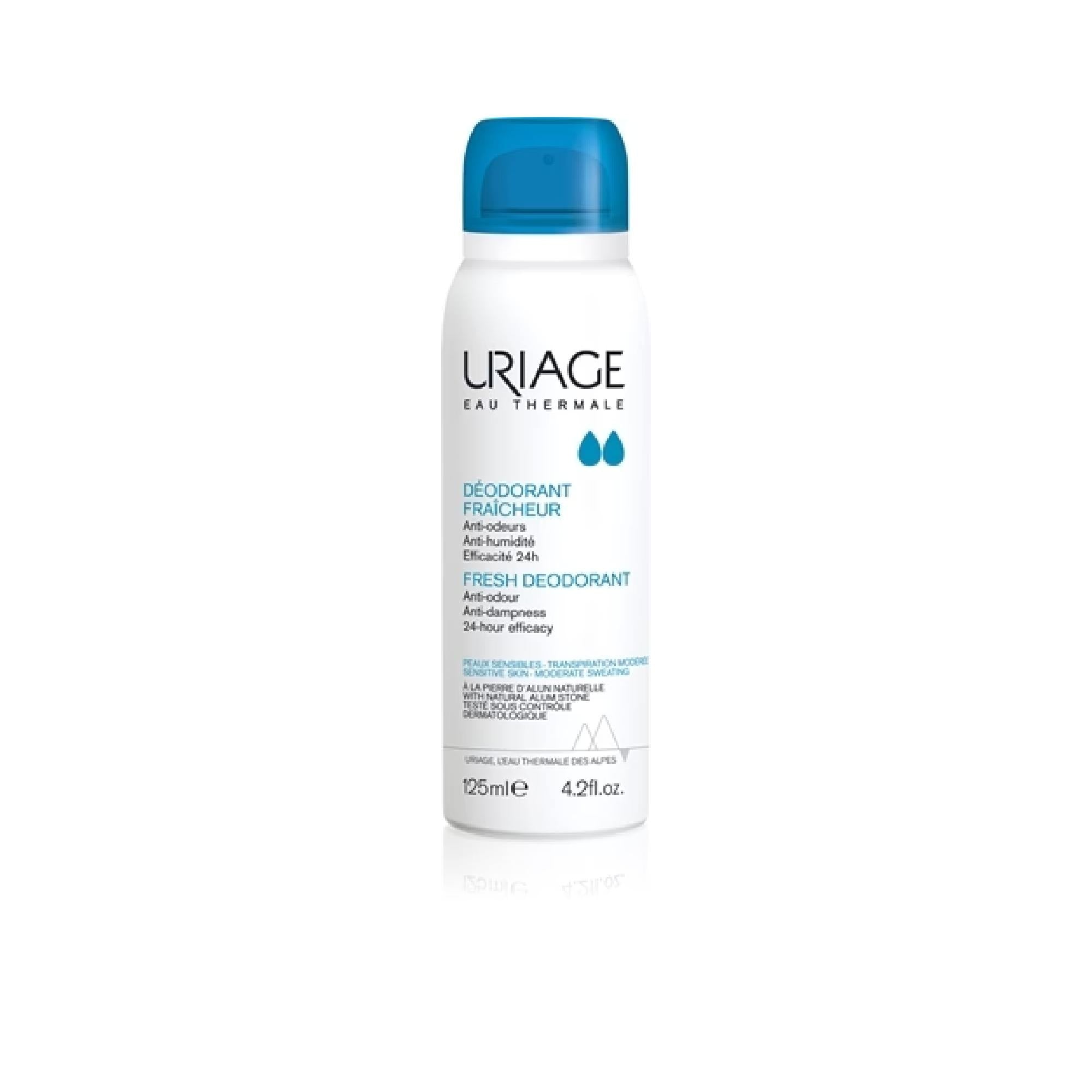 Uriage Hygiène Fresh Deodorant Deodorant Spray With 24-Hour Protection