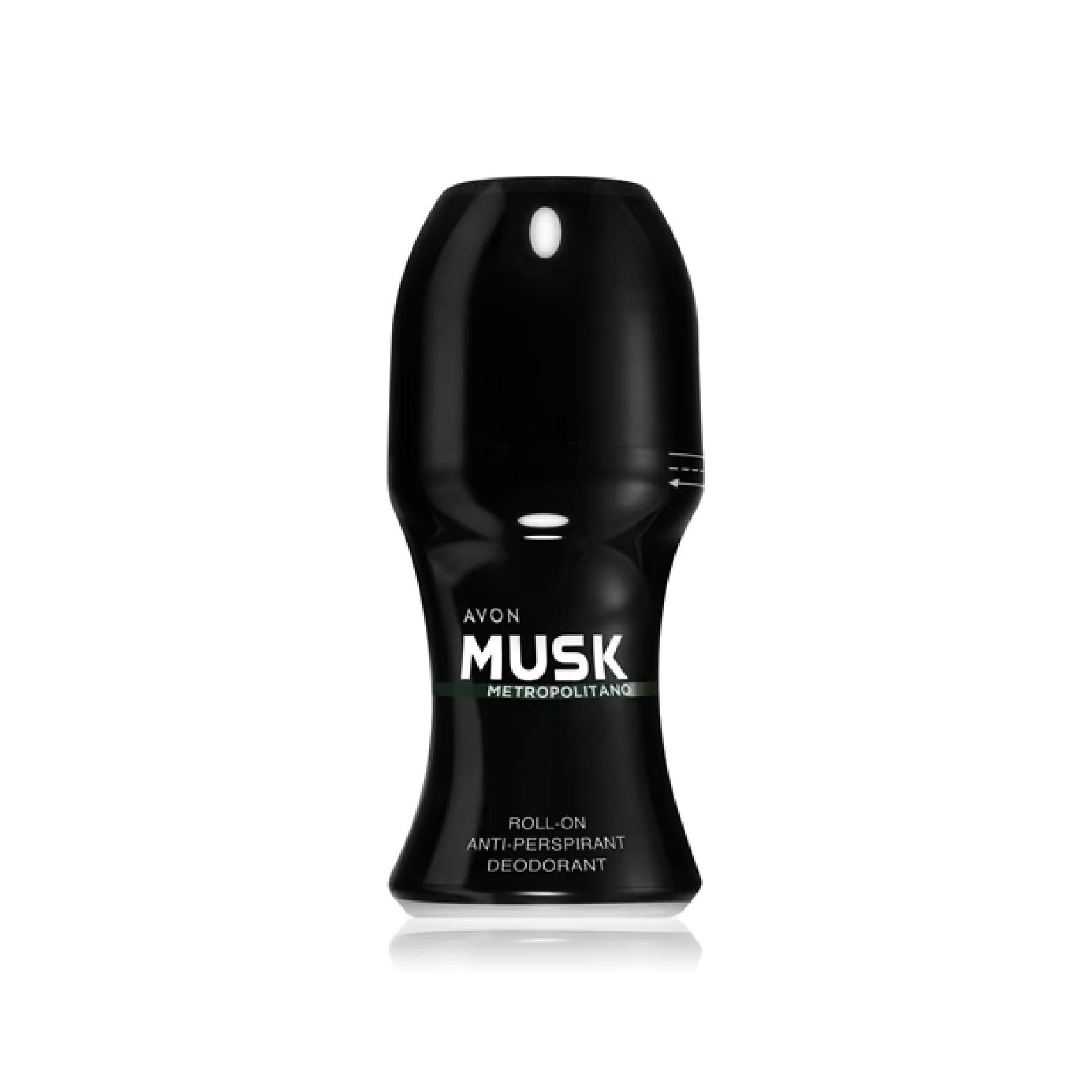 Avon Musk+ Metropolitano Roll-On Deodorant Antiperspirant