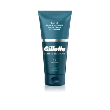 Gillette Body&Intimate 2In1 Shave Cream Groin Shaving Product With Cleansing Emulsion For Men