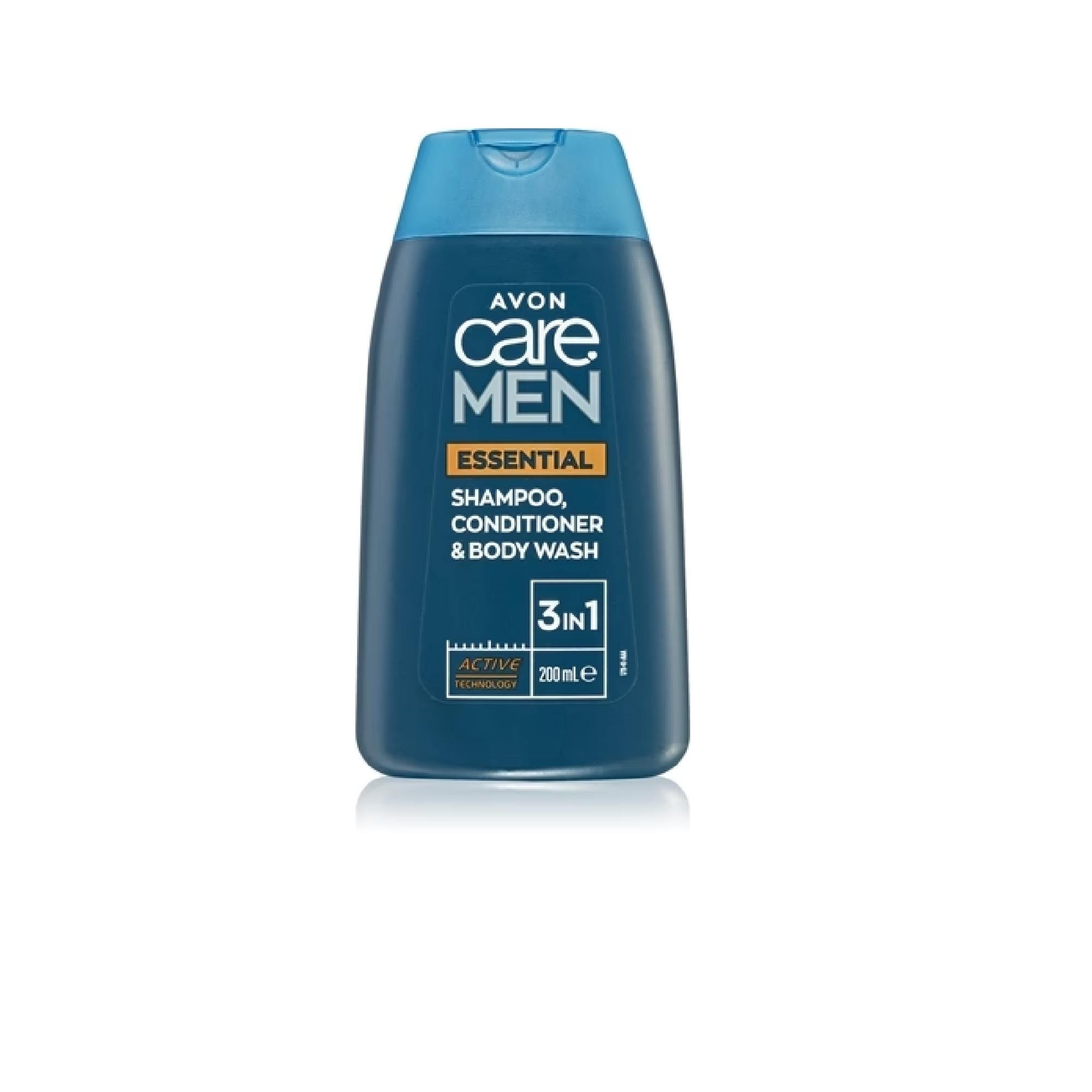 Avon Care Men Essential 3-In-1 Shampoo, Conditioner & Shower Gel