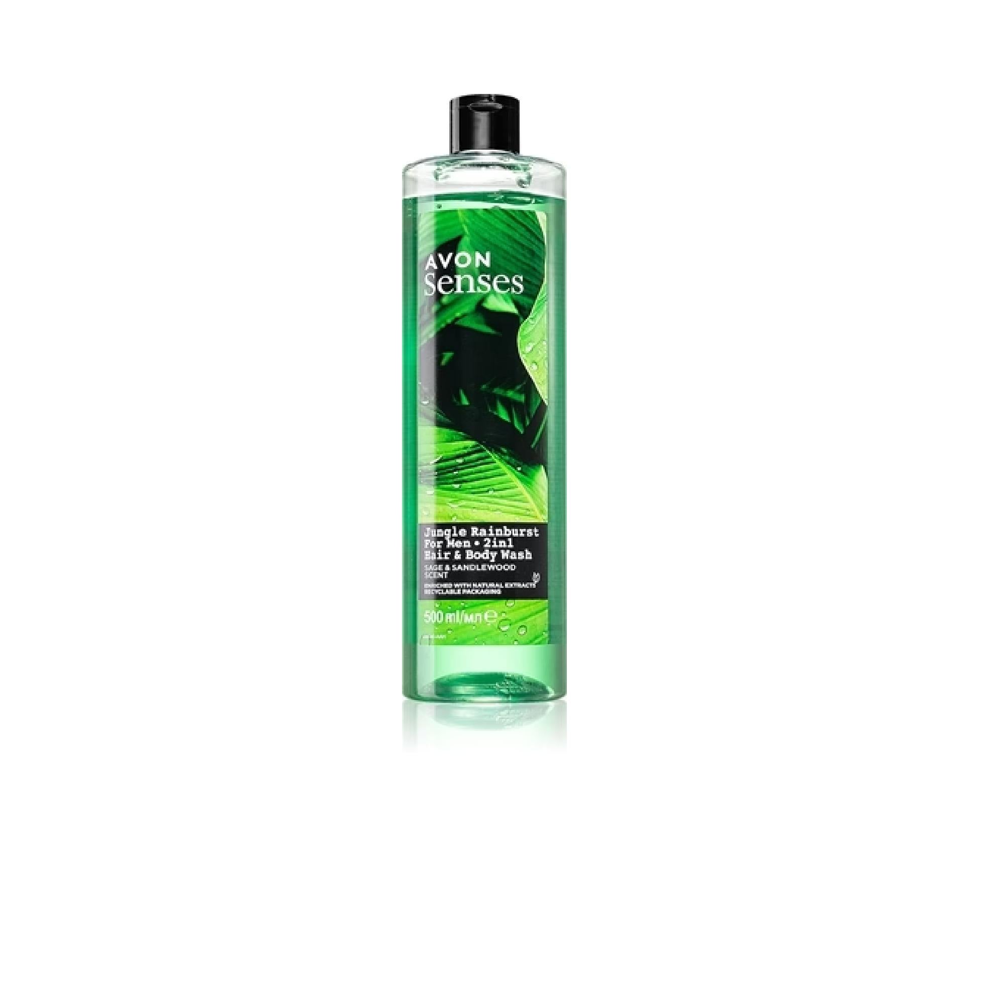 Avon Senses Jungle Rainburst 2-In-1 Shampoo And Shower Gel