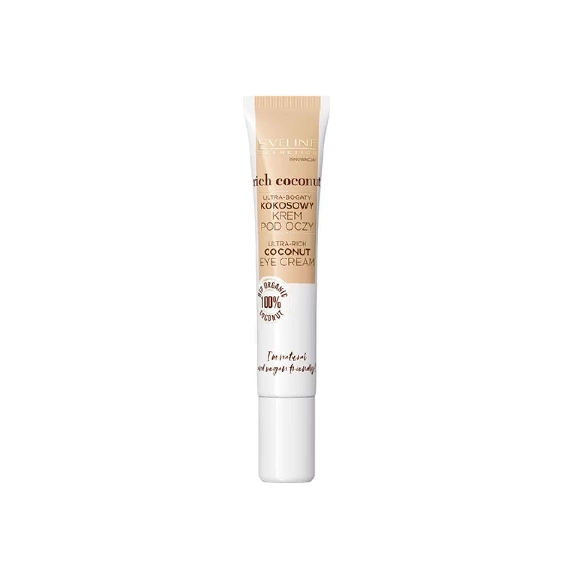 Eveline Cosmetics Rich Coconut Regenerating Eye Cream With Probiotics