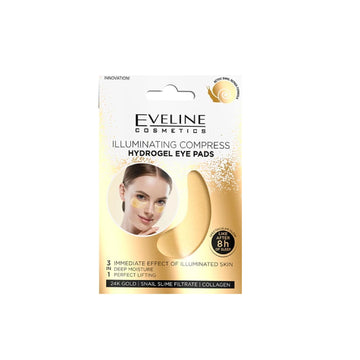 Eveline Cosmetics Gold Illuminating Compress Hydrogel Eye Mask With Snail Extract