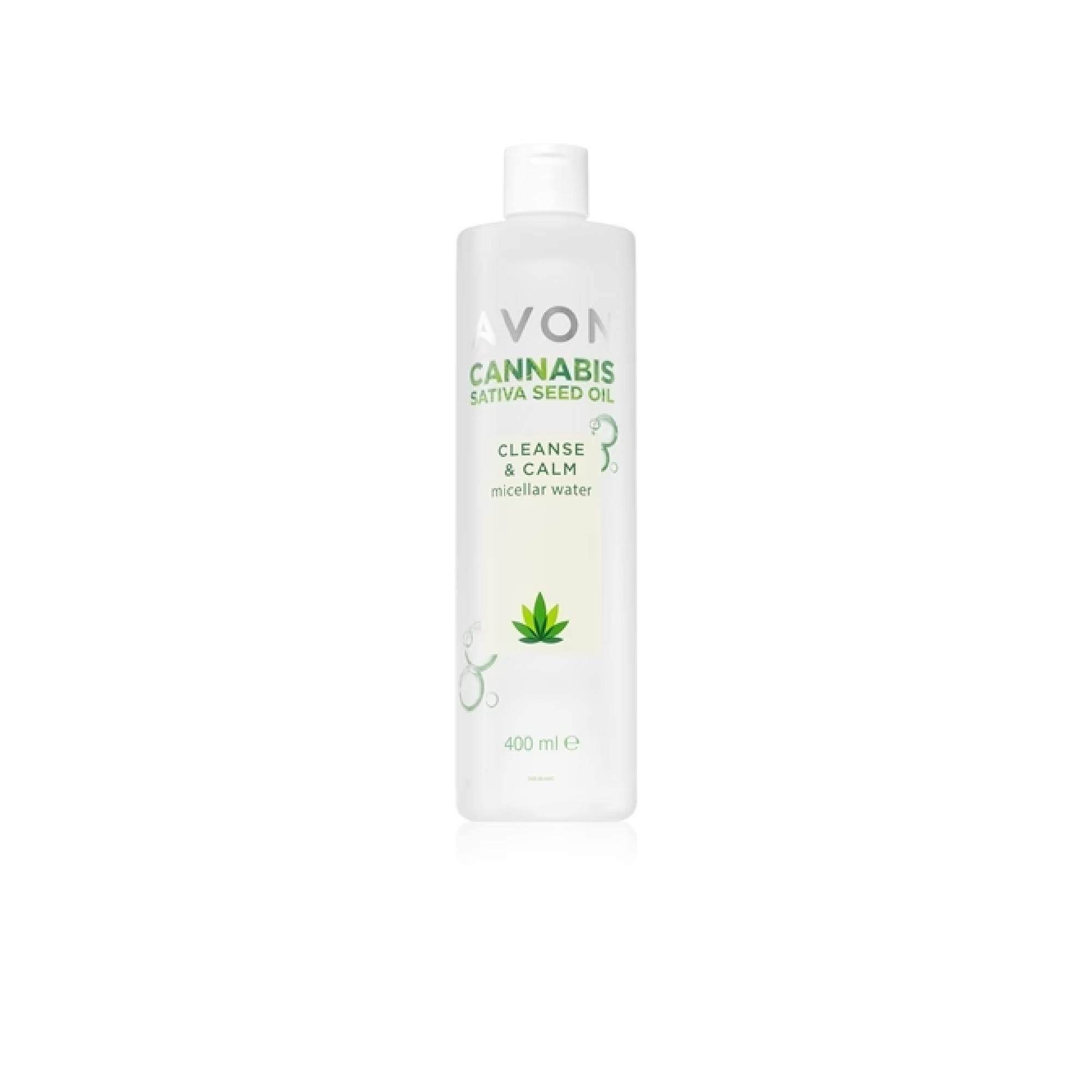 Avon Cannabis Sativa Oil Cleanse & Calm Makeup Removing Micellar Water With Soothing Effect