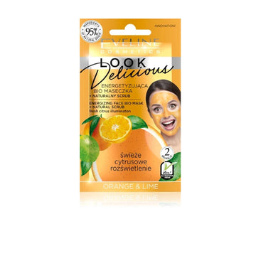 Eveline Cosmetics Look Delicious Orange & Lime Hydrating And Illuminating Mask With Exfoliating Effect