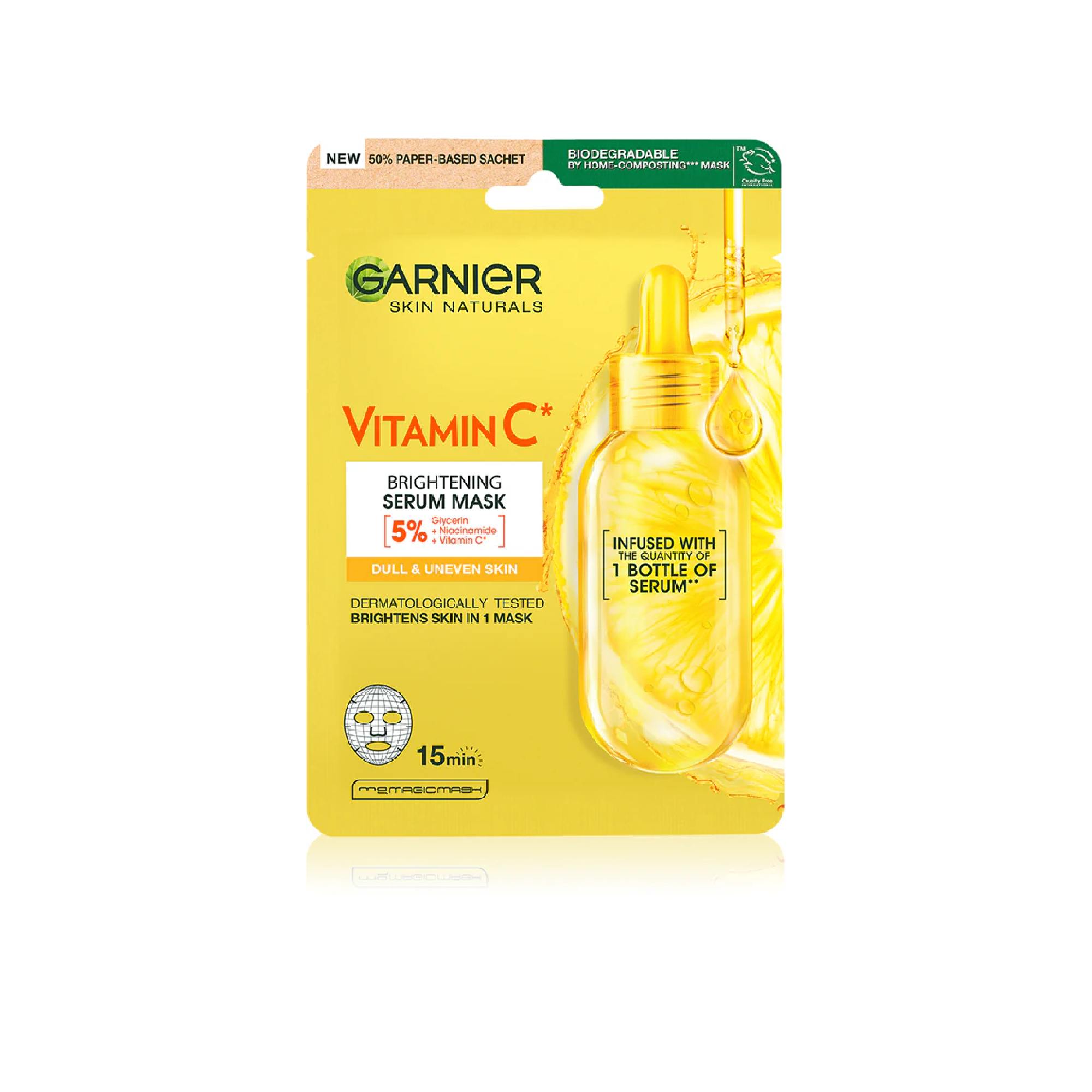 Garnier Skin Naturals Vitamin C Brightening And Moisturising Sheet Mask With Vitamin C