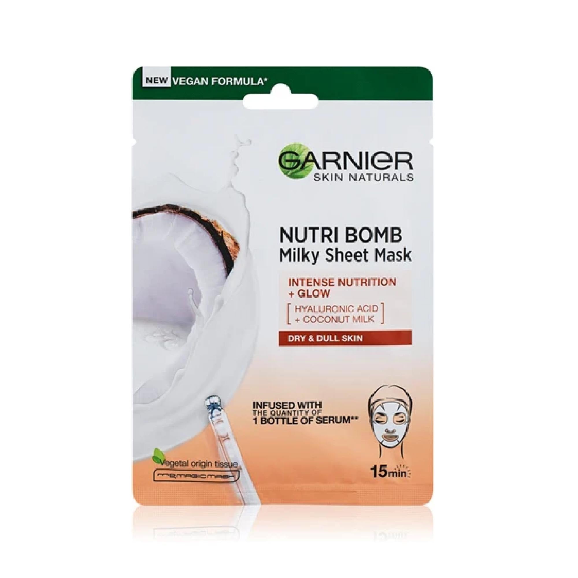 Garnier Skin Naturals Nutri Bomb Nourishing Sheet Mask With A Brightening Effect