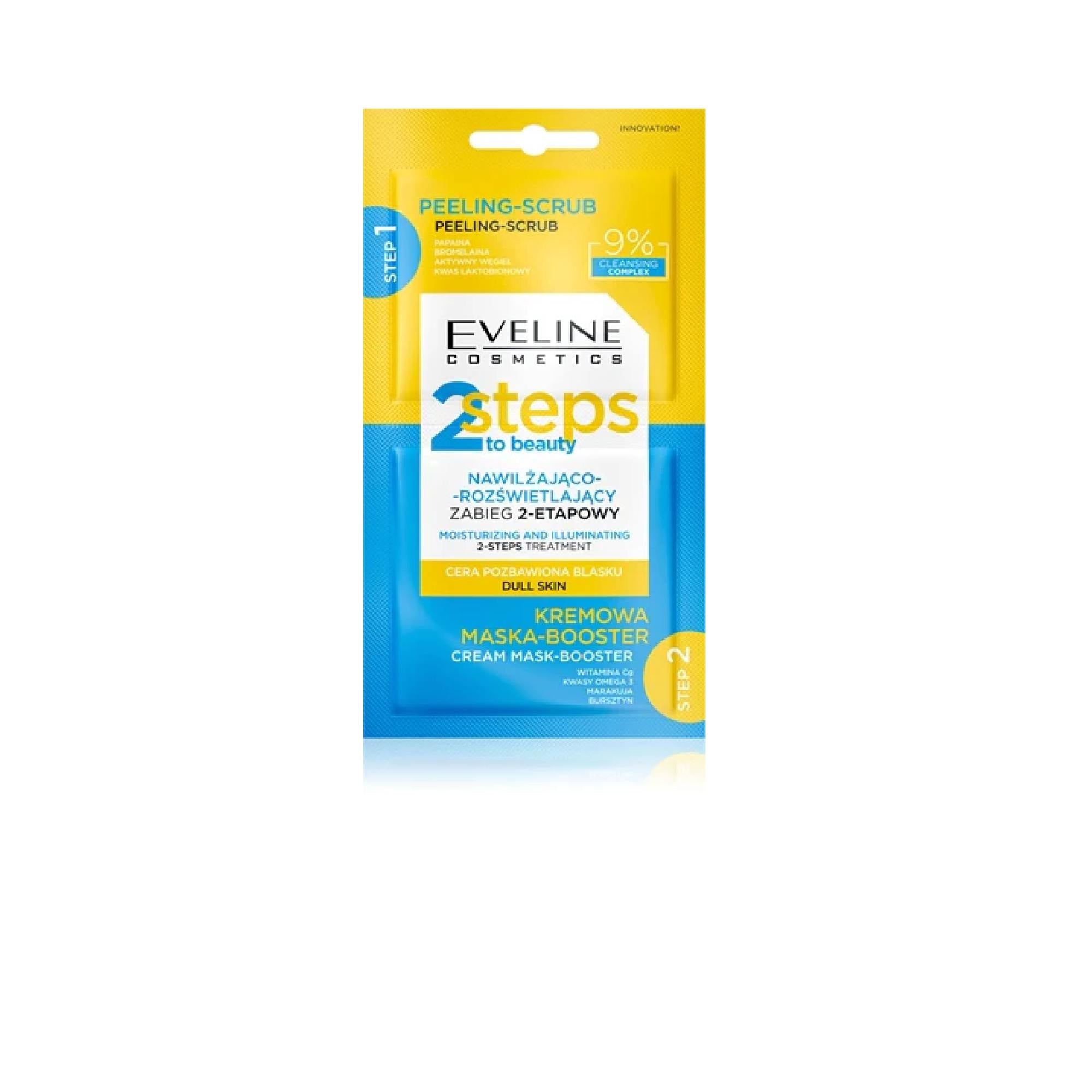 Eveline Cosmetics 2 Steps To Beauty Intensive Hydrating And Brightening Treatment For The Face
