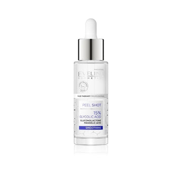Eveline Cosmetics Serum Shot 15% Glycolic Acid Smoothing Facial Exfoliator To Even Out Skin Tone