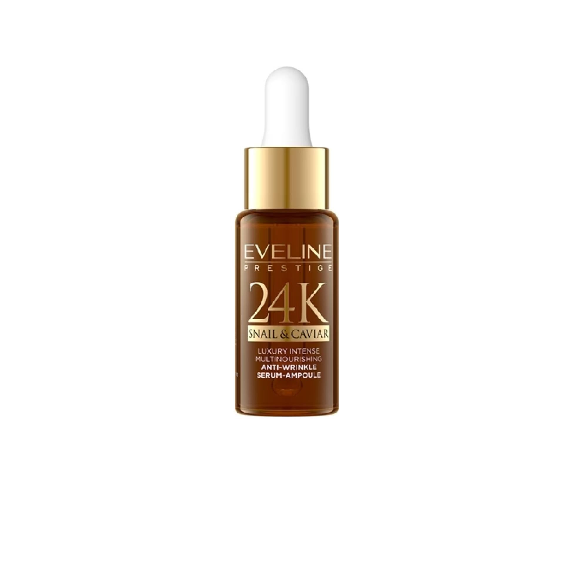 Eveline Cosmetics 24K Snail & Caviar Anti-Wrinkle Serum With Snail Extract