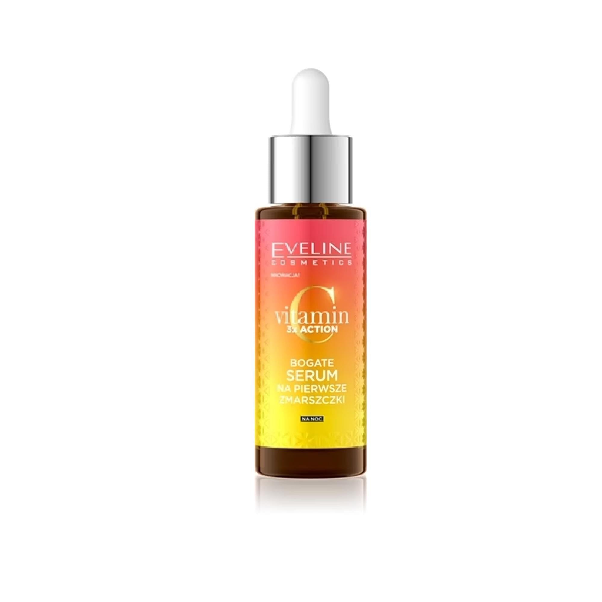 Eveline Cosmetics Vitamin C 3X Action Night Serum For First Wrinkles