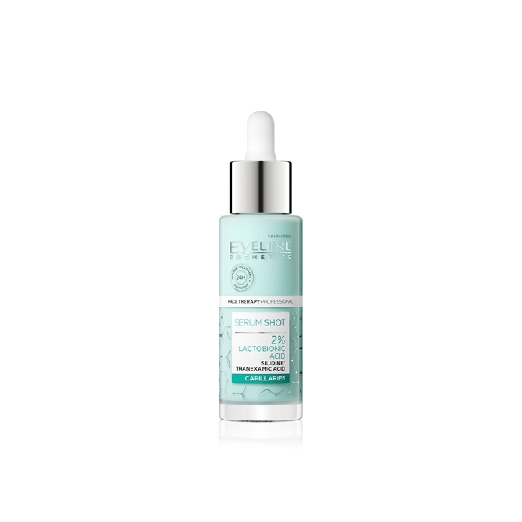 Eveline Cosmetics Serum Shot 2% Lactobionic Acid Redness Relief Soothing Serum