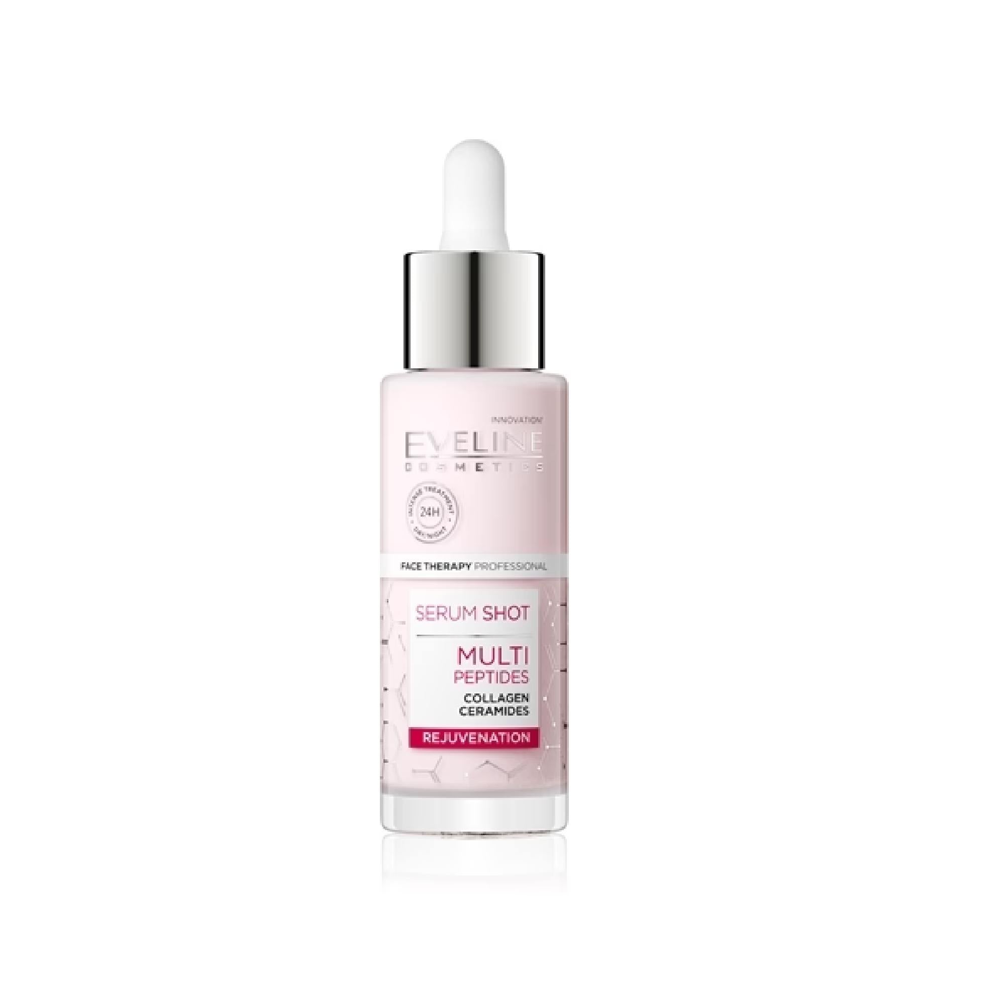 Eveline Cosmetics Serum Shot Multi Peptides Rejuvenating Face Serum With Collagen