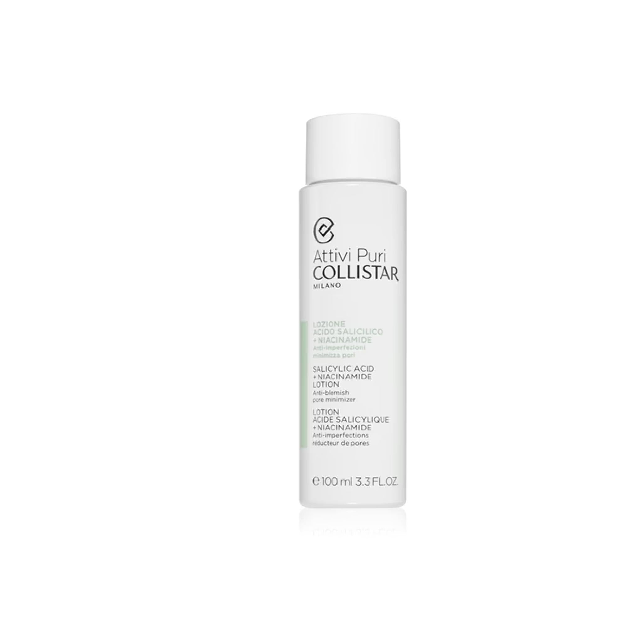 Collistar Attivi Puri Salicylic Acid + Niacinamide Facial Toner And Emulsion For Pore Minimising