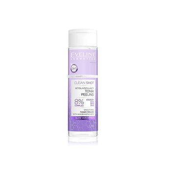 Eveline Cosmetics Clean Shot 8% Complex Of Hydroxy Acids Smoothing Toner With Exfoliating Effect