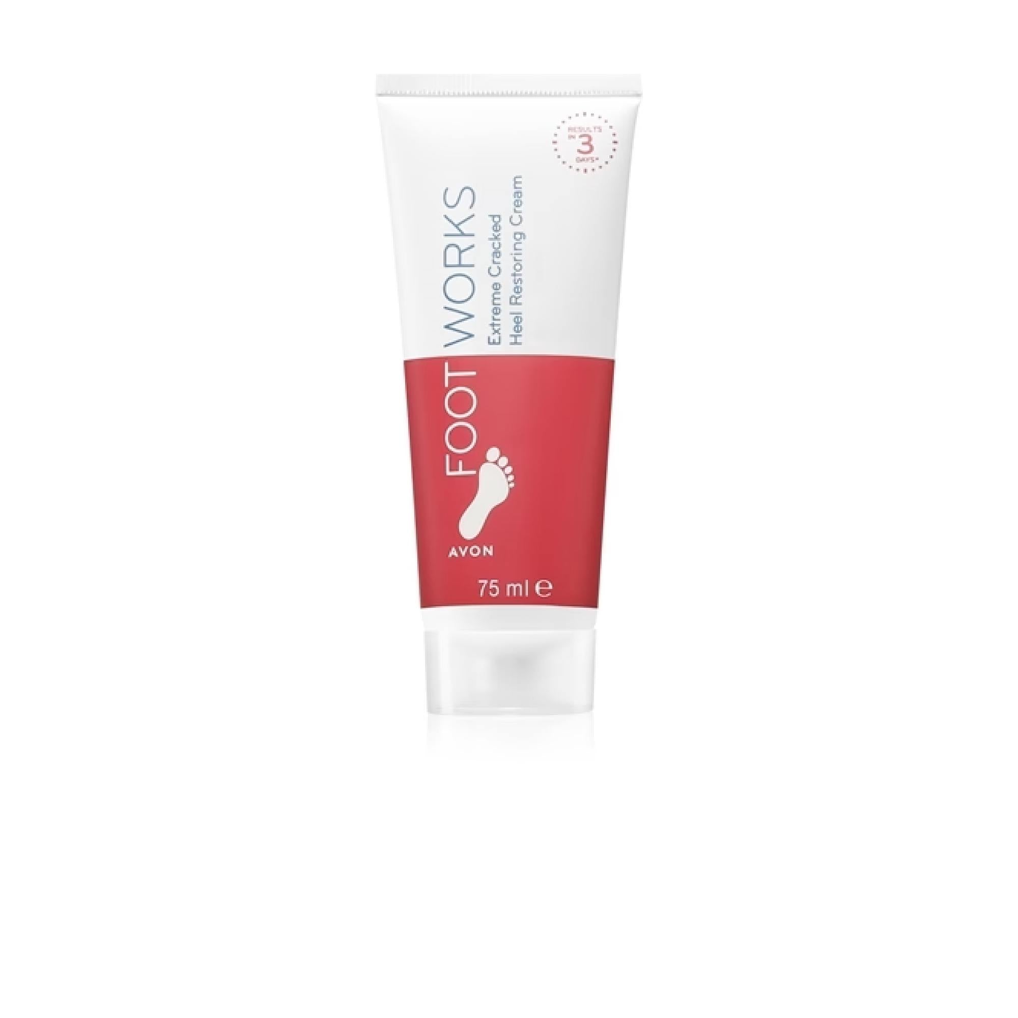 Avon Foot Works Extreme Cracked Restoring Cream For Cracked Feet