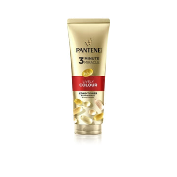 Pantene 3 Minute Miracle Lively Colour Conditioner For Damaged And Colour-Treated Hair