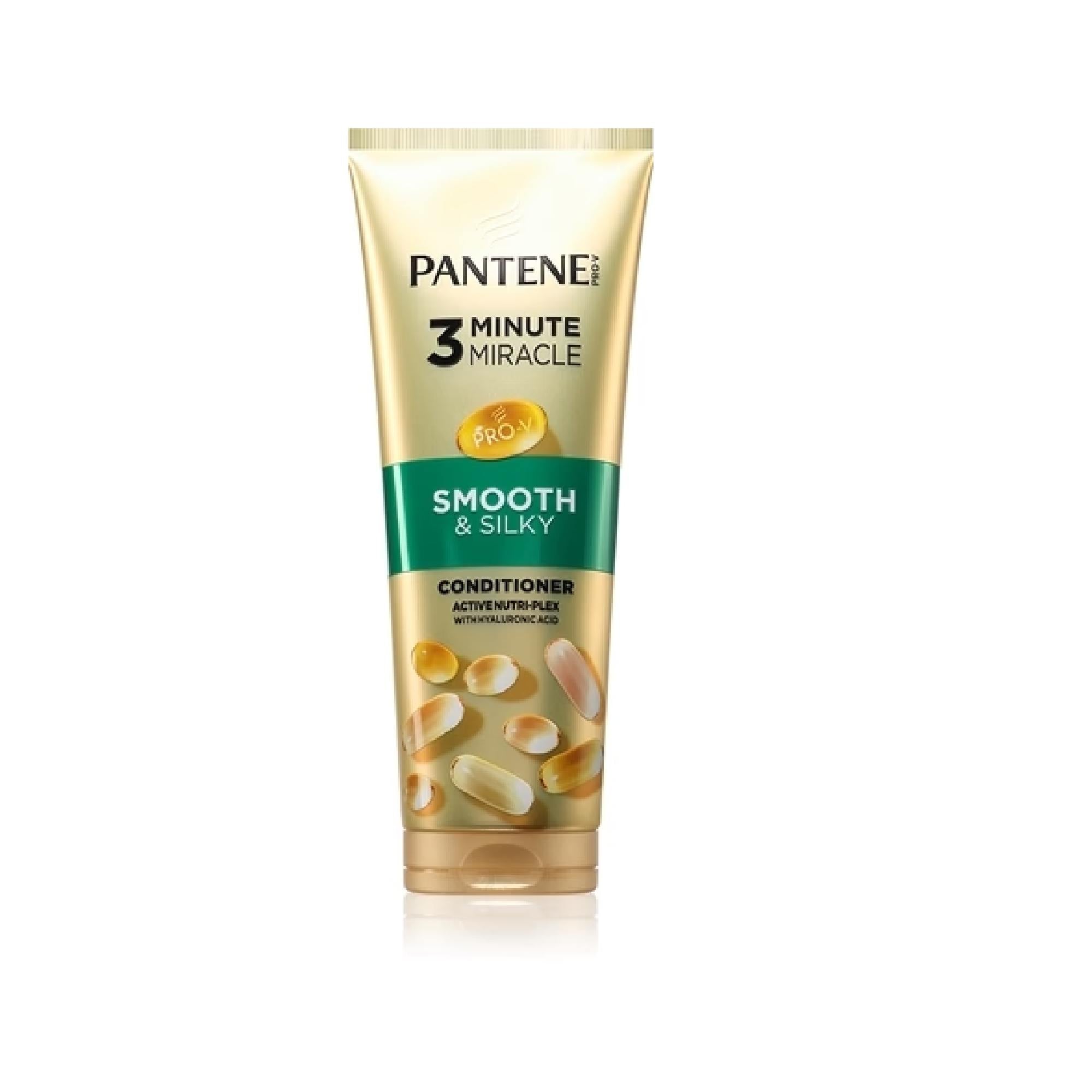 Pantene 3 Minute Miracle Smooth&Silky Deeply Nourishing 3-Minute Conditioner For Damaged Hair