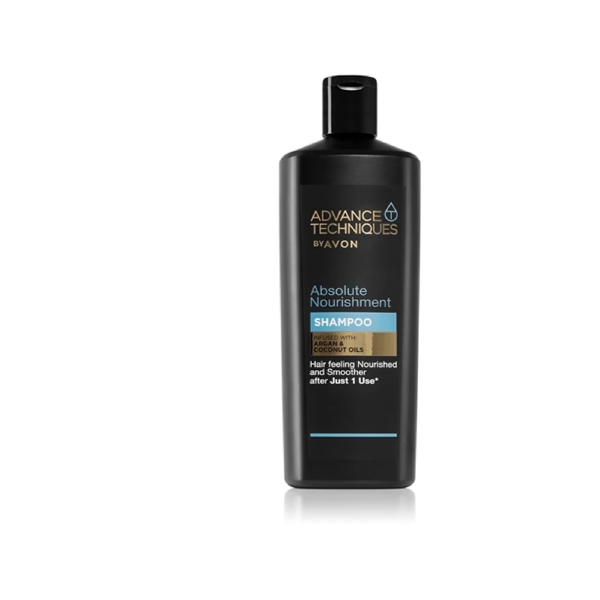Avon Advance Techniques Absolute Nourishment Nourishing Shampoo With Moroccan Argan Oil For All Hair Types