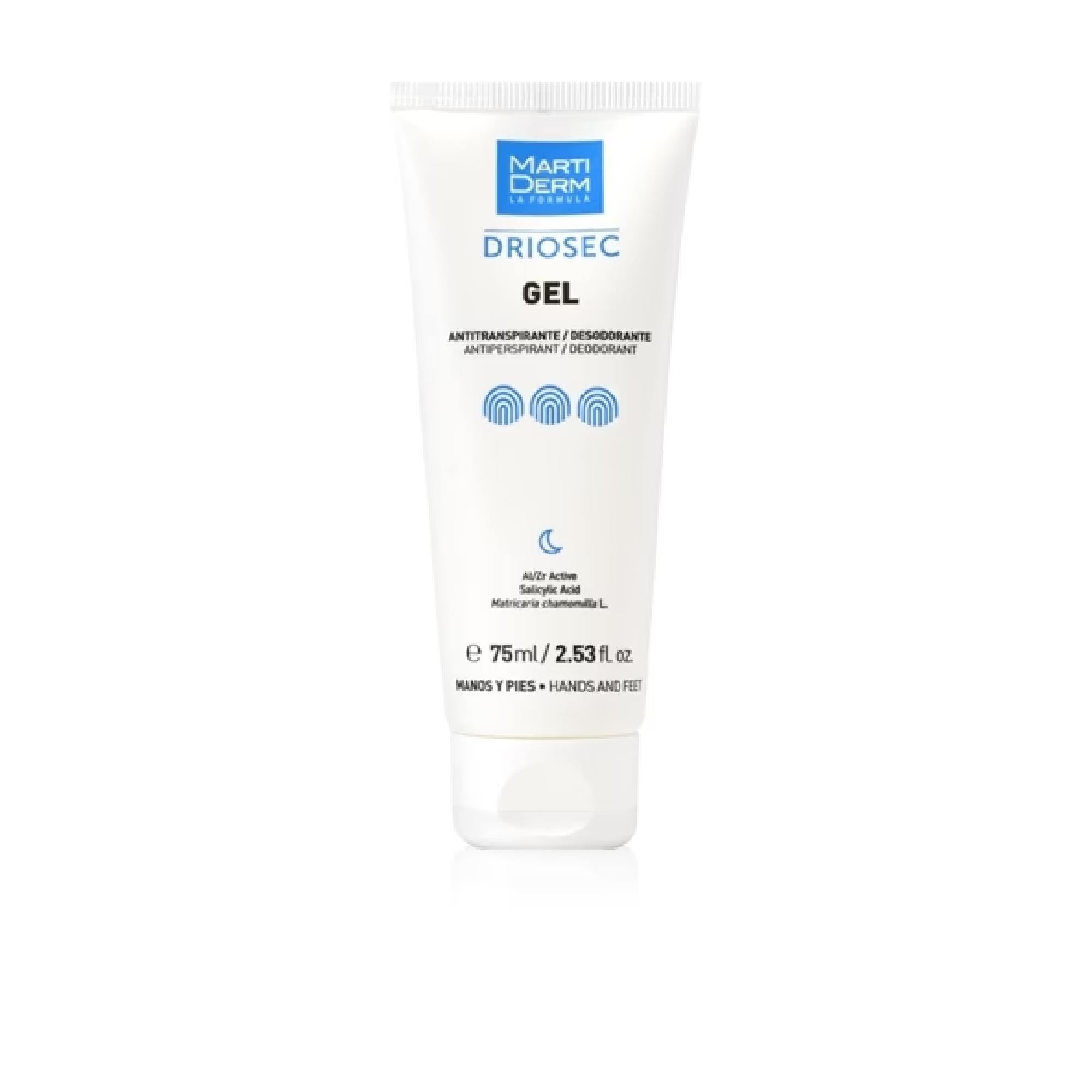 Martiderm Driosec Gel Antitranspirante Hand And Foot Gel For Excessive Perspiration
