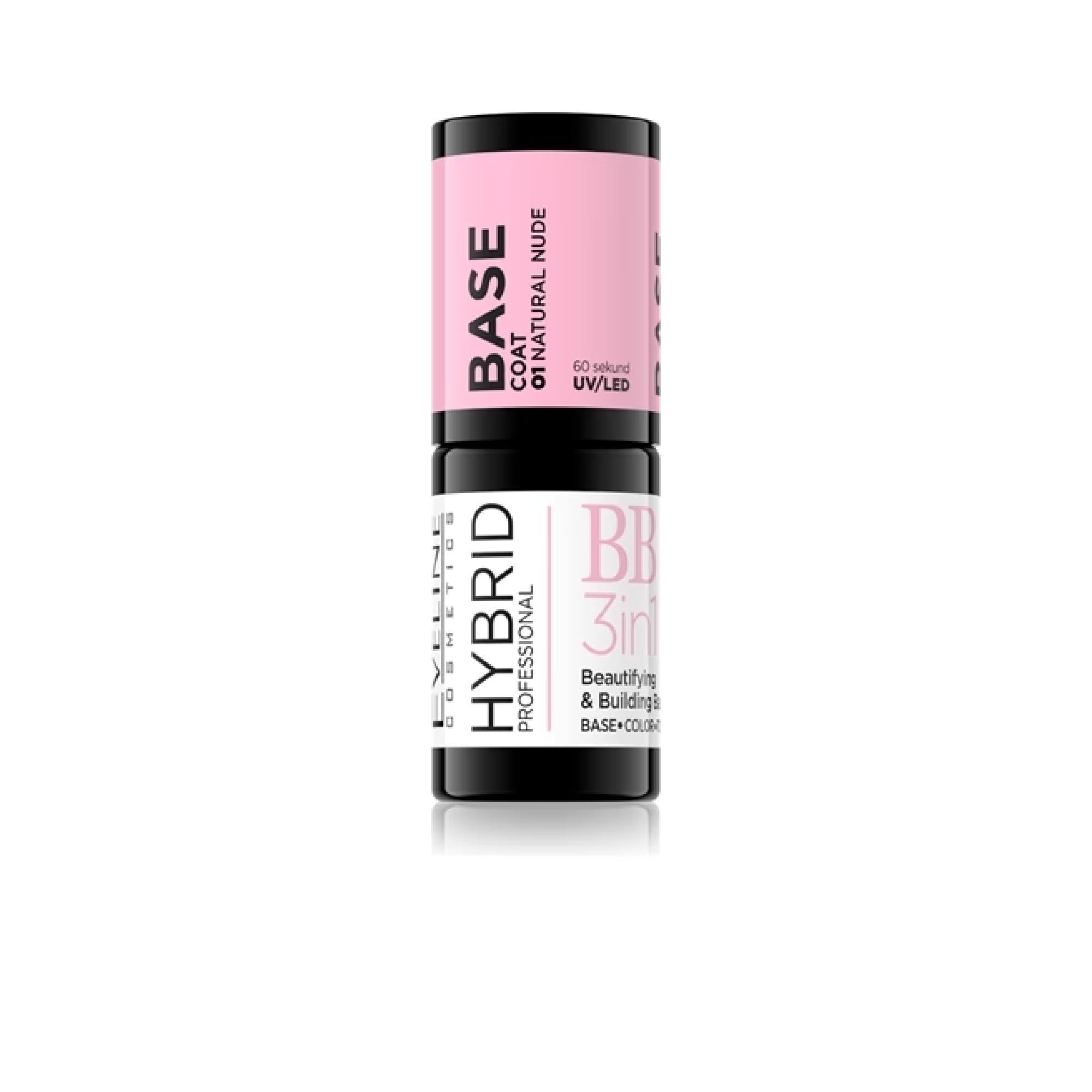 Eveline Cosmetics Hybrid Professional Base Coat For Uv/Led Curing 3-In-1