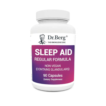 Dr. Berg Sleep Aid Regular Formula – Natural Support for Deep Sleeping Cycles - Fatigue and Stress Support Capsule Helps Calm Body and Mind – Best Non Habit Forming Supplements