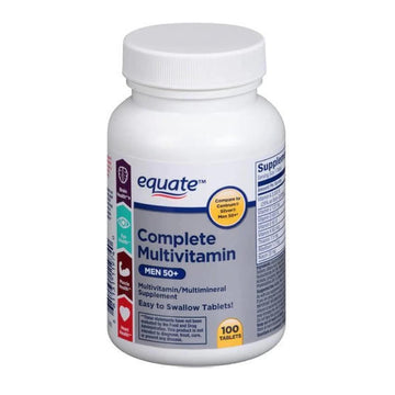Equate - Complete Multivitamin, Men 50+, 100 Tablets (Compare To Centr