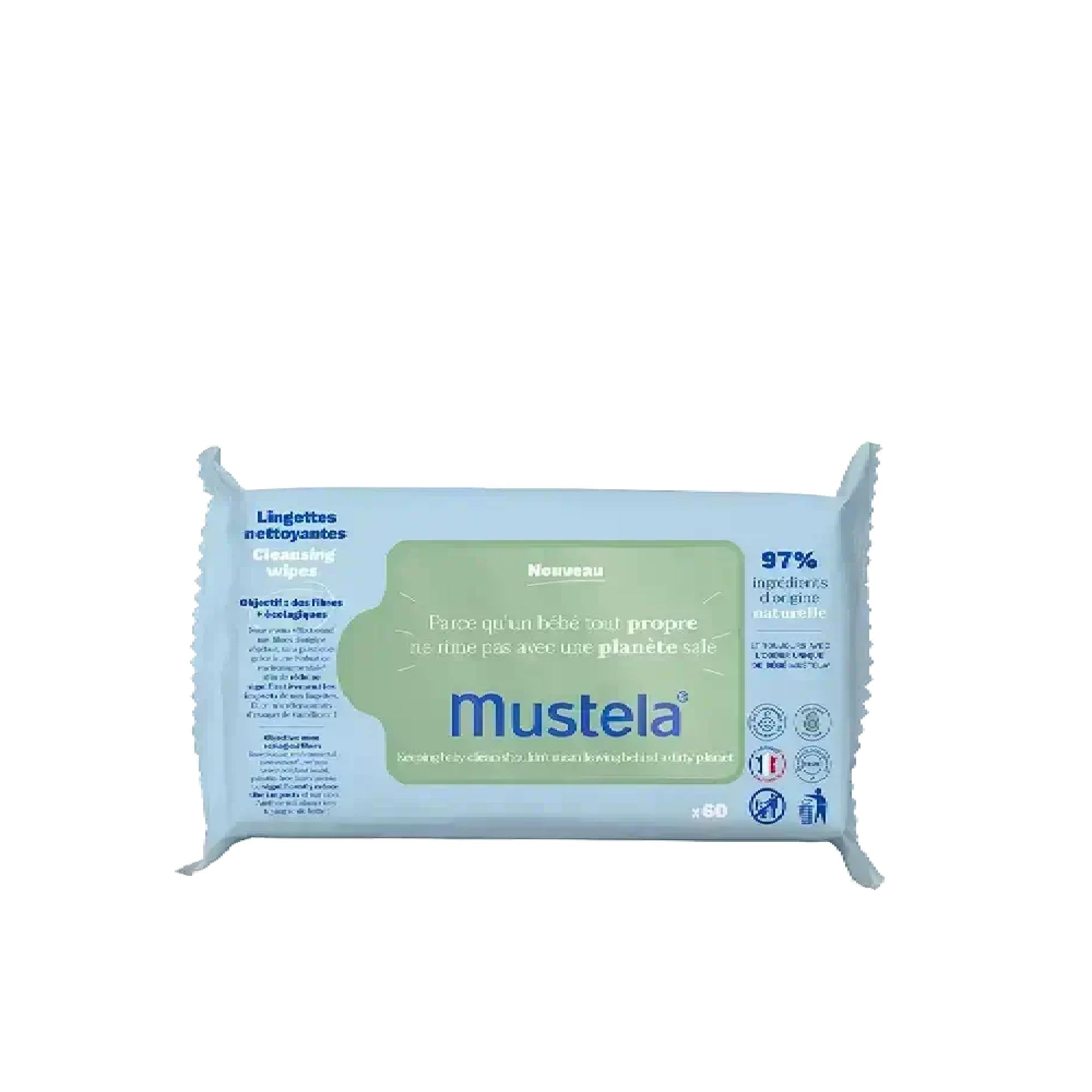 Mustela Avocado Cleansing Wipes 60 Wipes