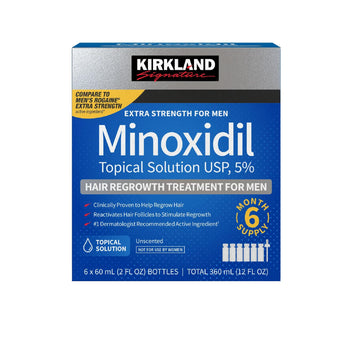 Kirkland Signature 5% Extra Strength Hair Regrowth for Men, 1-Year Supply, 12Count