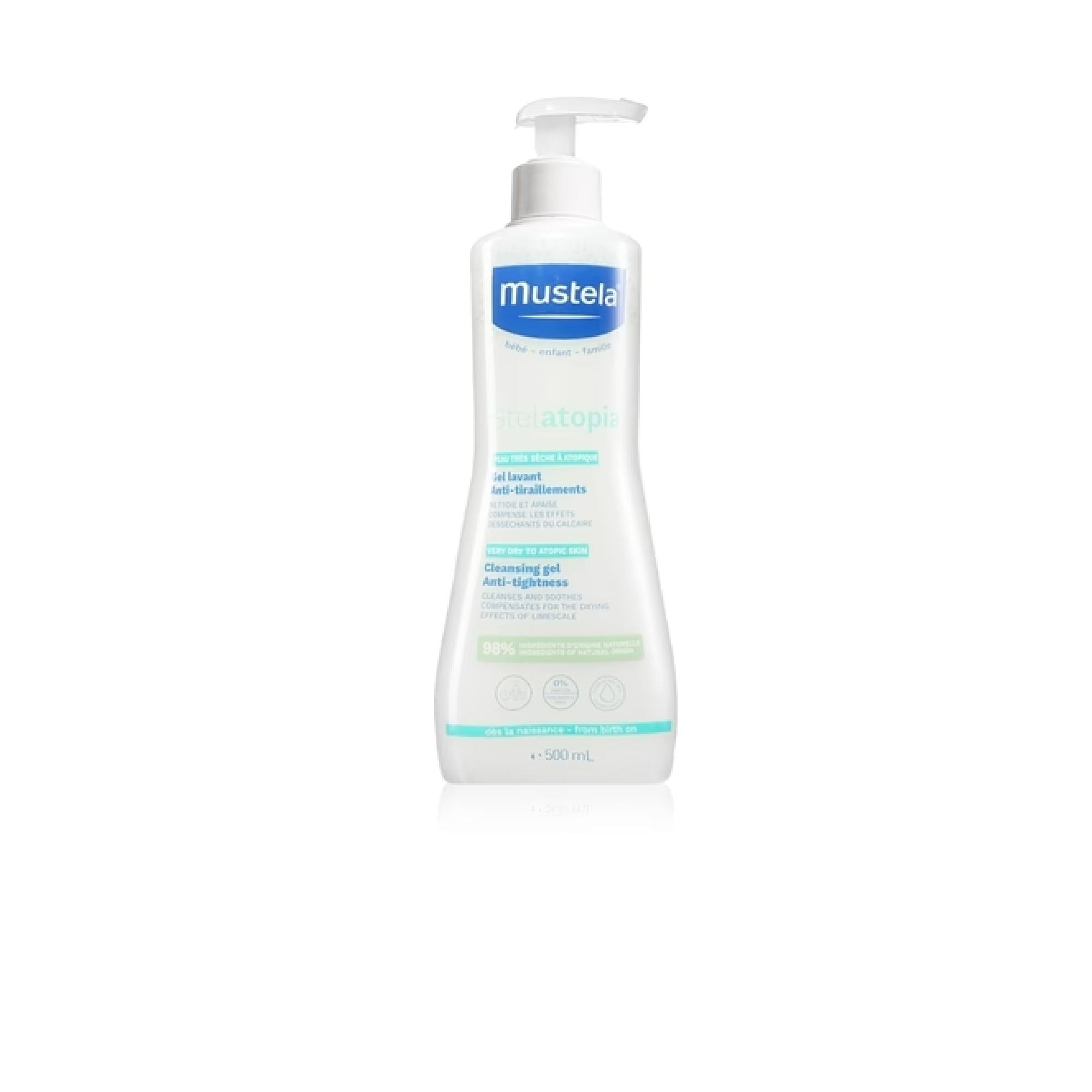 Mustela Bébé Stelatopia Cleansing Wash Gel For Children & Babies For Dry And Atopic Skin