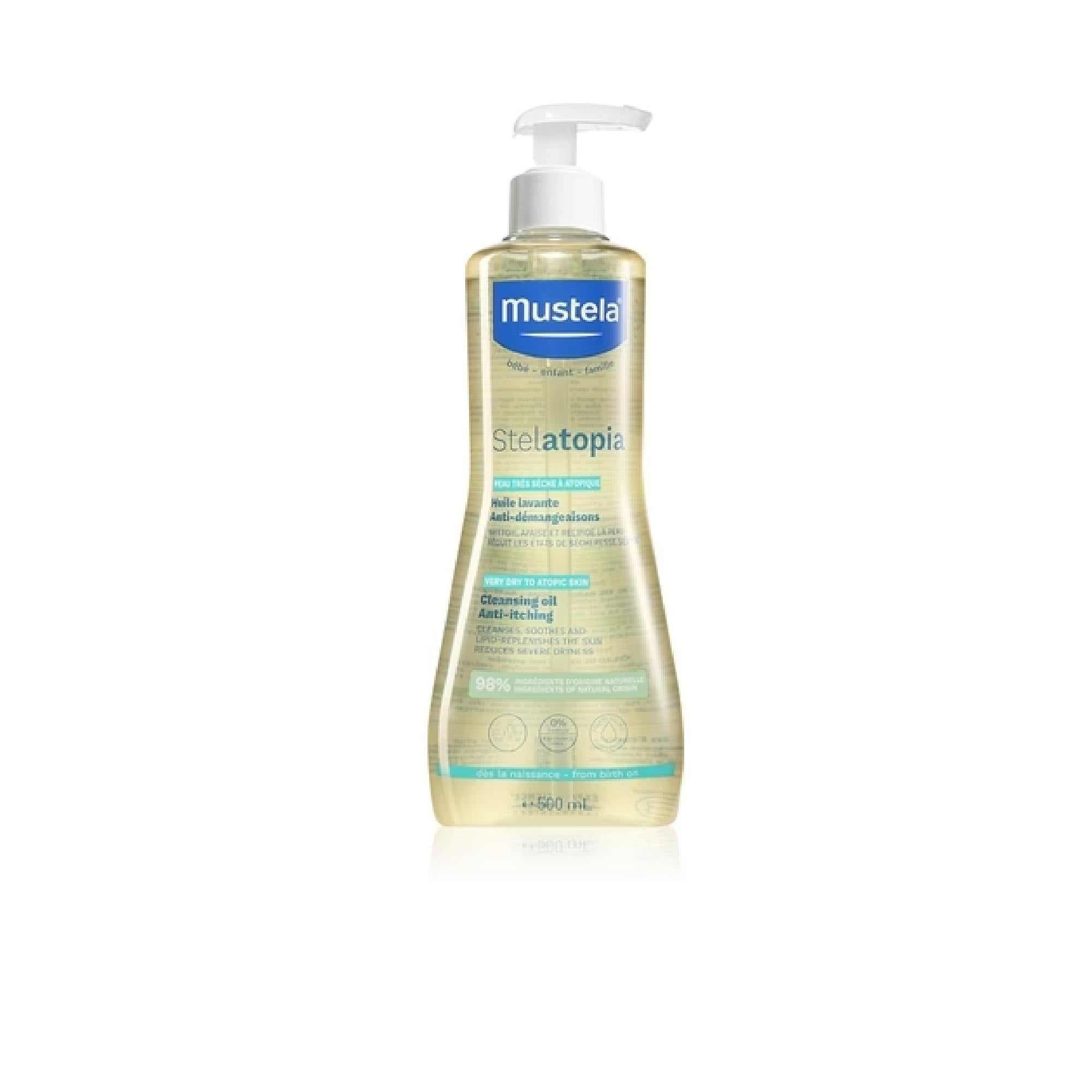 Mustela Bébé Stelatopia Bath And Body Oil For Children For Atopic Skin