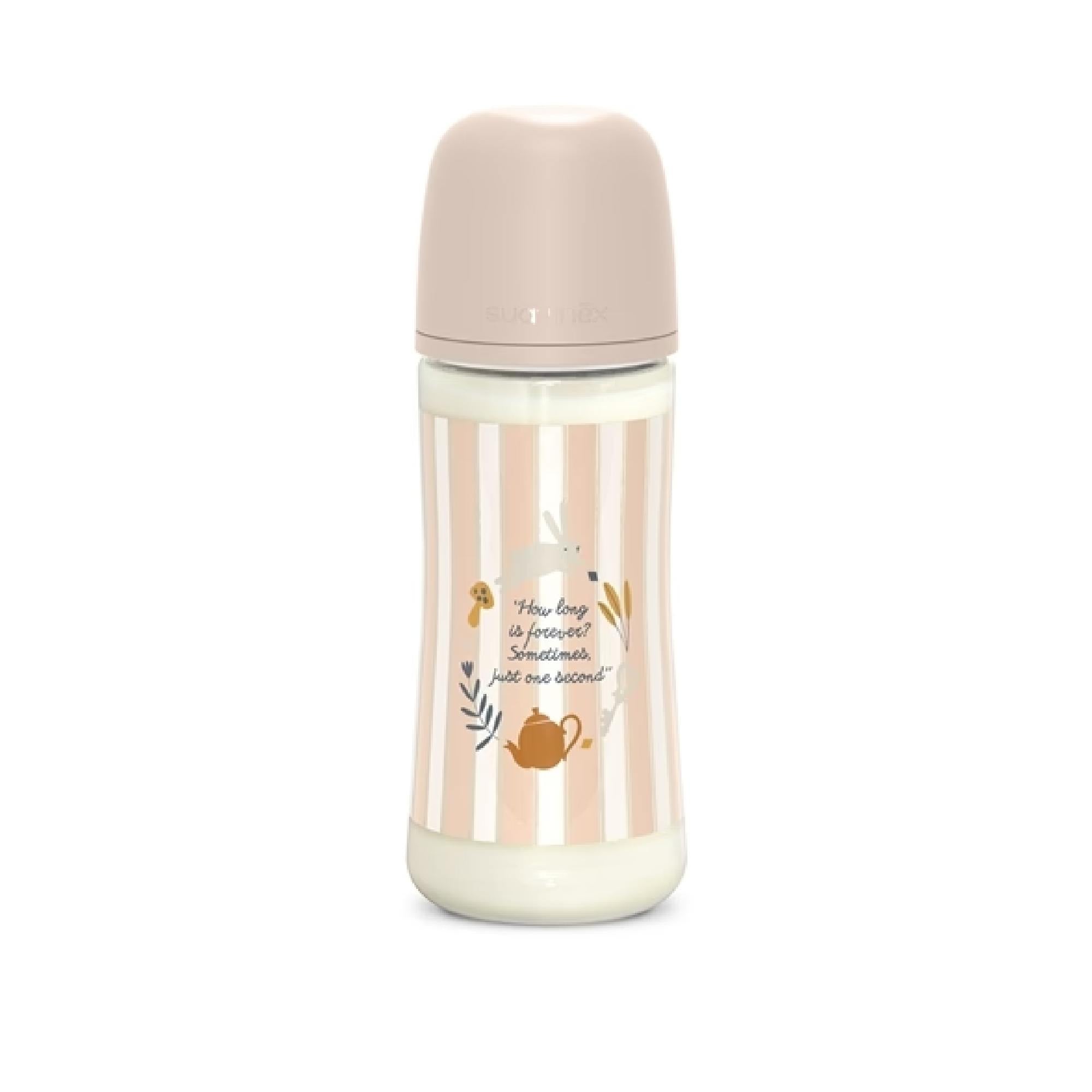 Suavinex Wonderland Sx Pro Physiological Anti-Colic Baby Bottle L Dense Flow 6 M+ Pink
