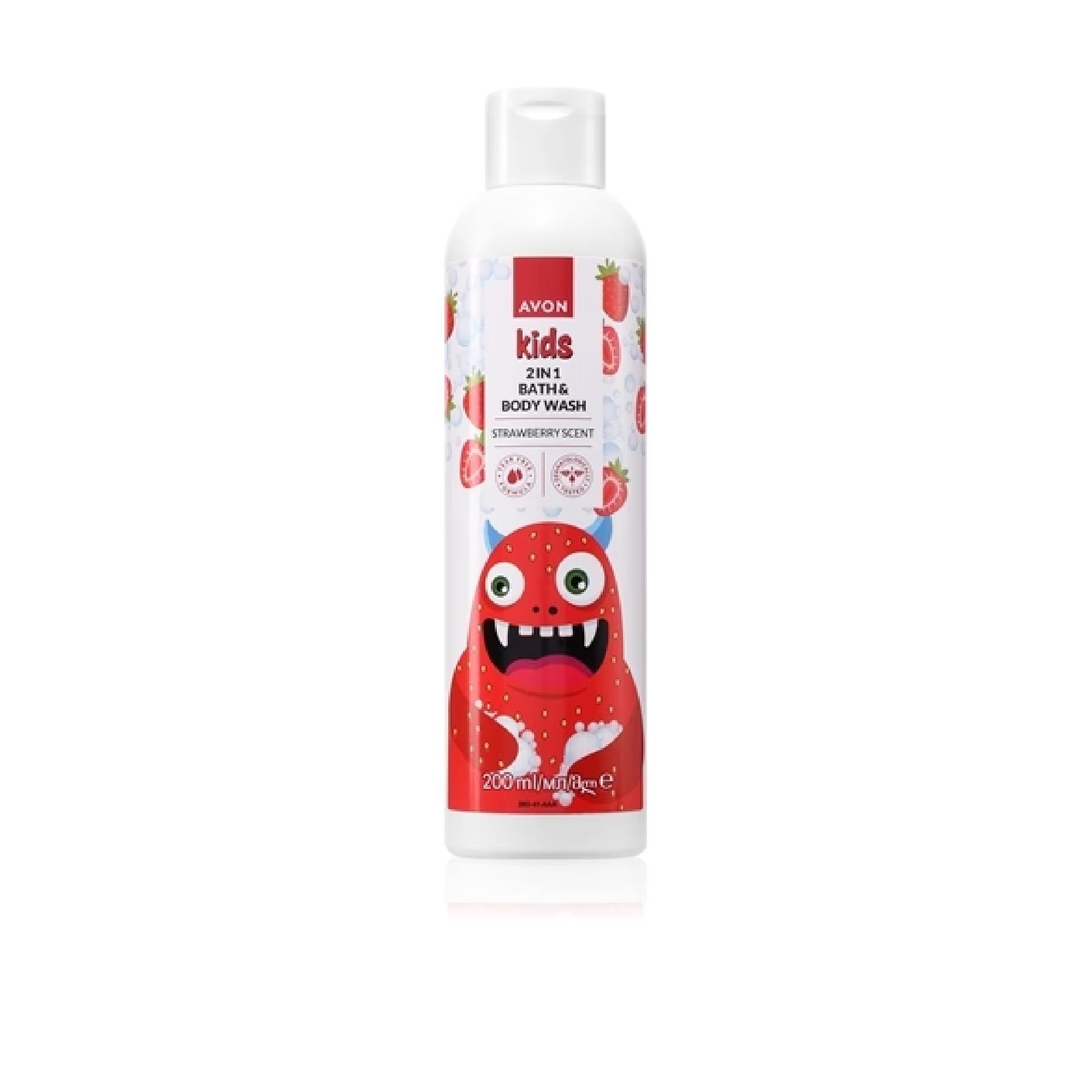 Avon Kids Strawberry Bath Product 2-In-1