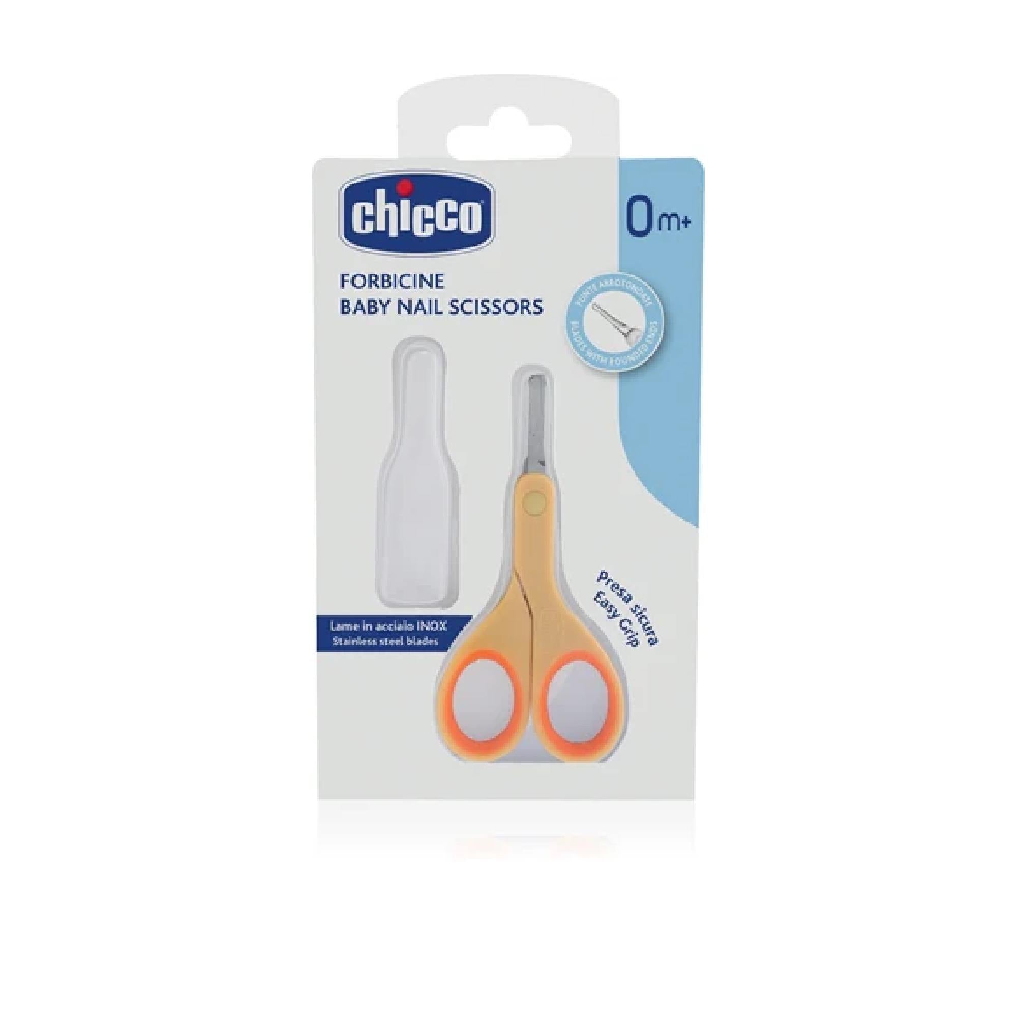Chicco Baby Nail Scissors Round Tip Baby Nail Scissors