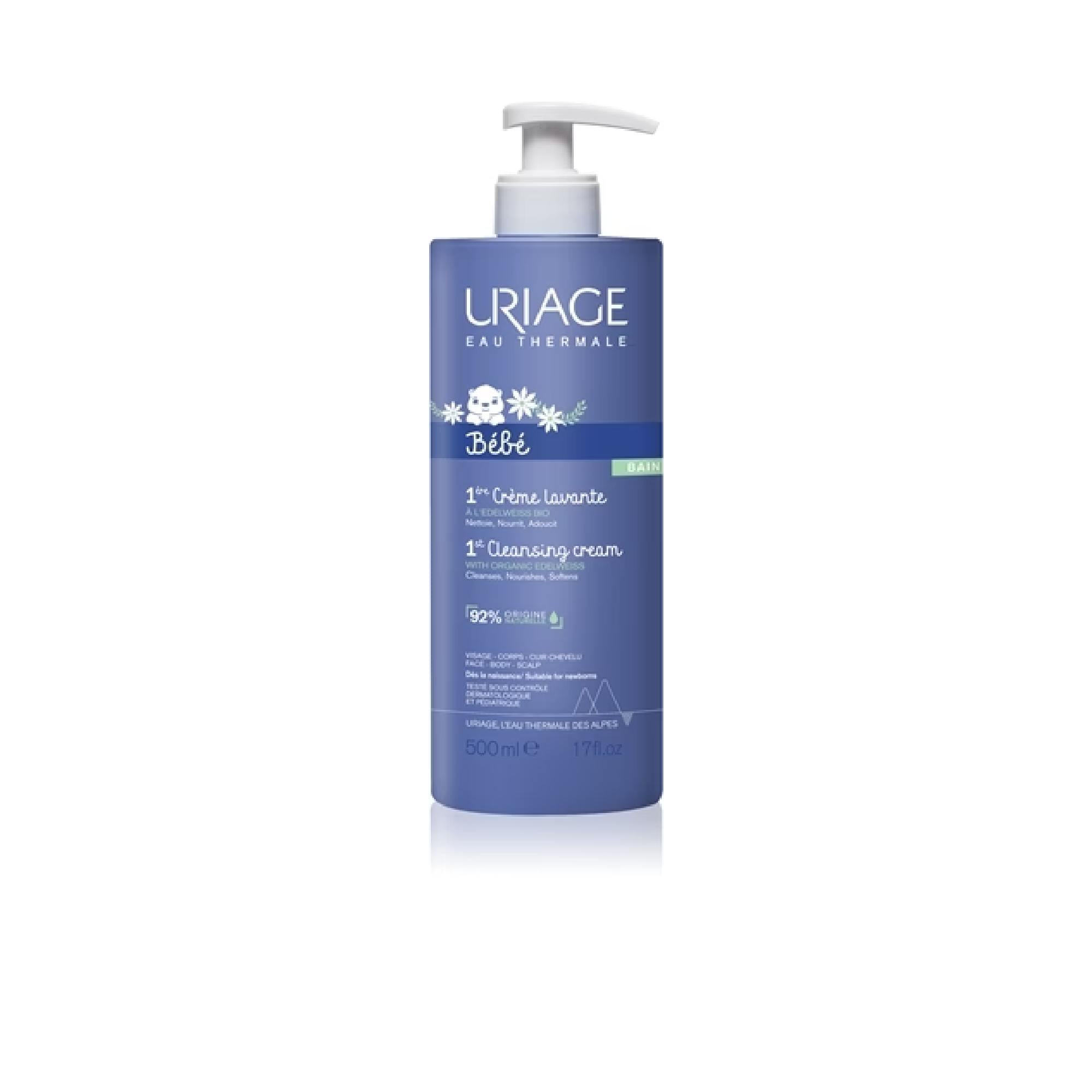 Uriage Bébé 1St Cleansing Cream Gentle Cream Cleanser For Children From Birth