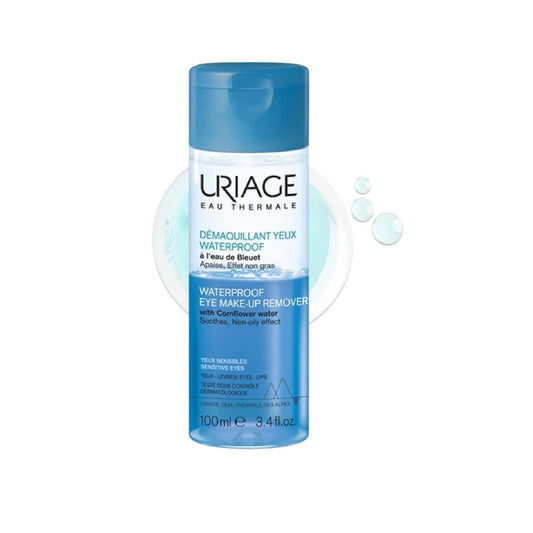 Uriage Eau Thermale Waterproof Eye Make-Up Remover Waterproof Makeup Remover For Sensitive Eyes