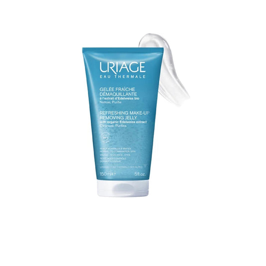 Uriage Eau Thermale Make-Up Removing Jelly Refreshing Cleansing Gel For Oily And Combination Skin