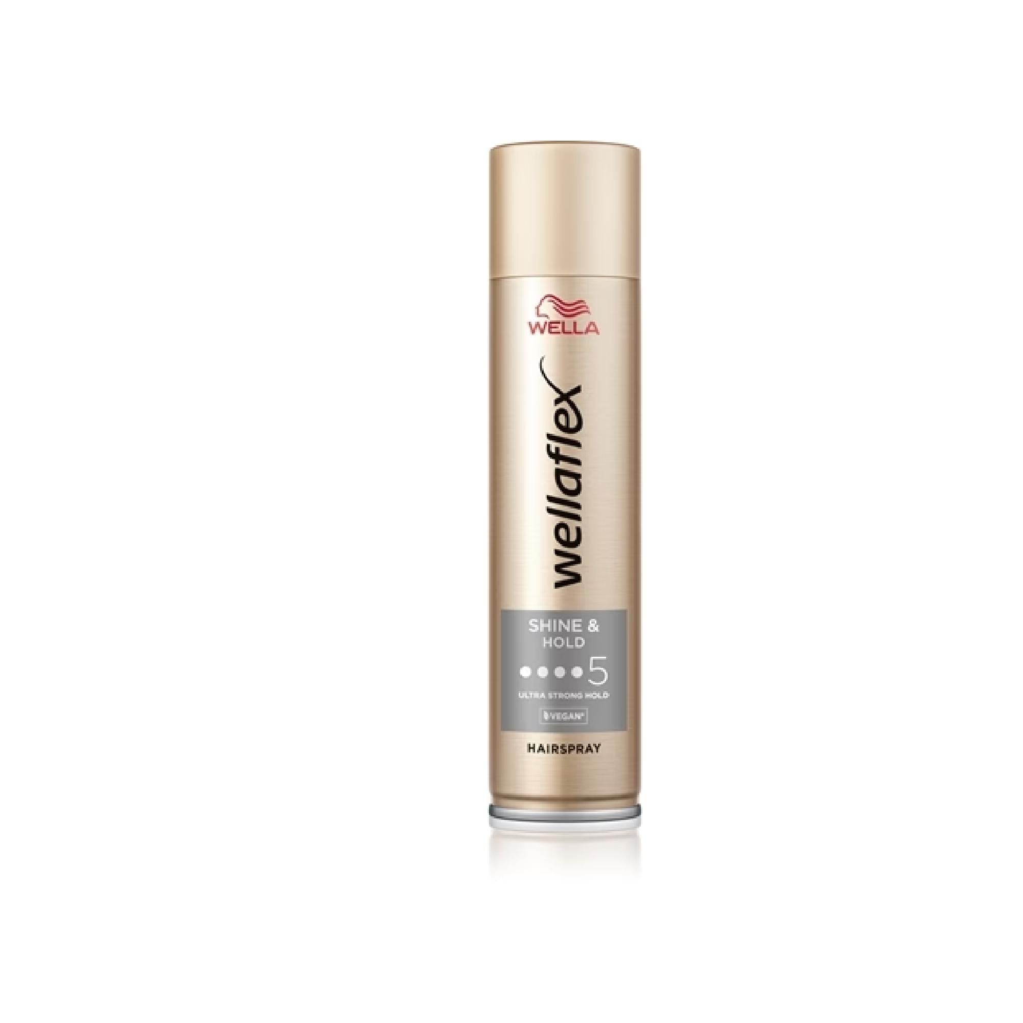Wella Wellaflex Shine & Hold Extra Strong Hold Hairspray For Shine