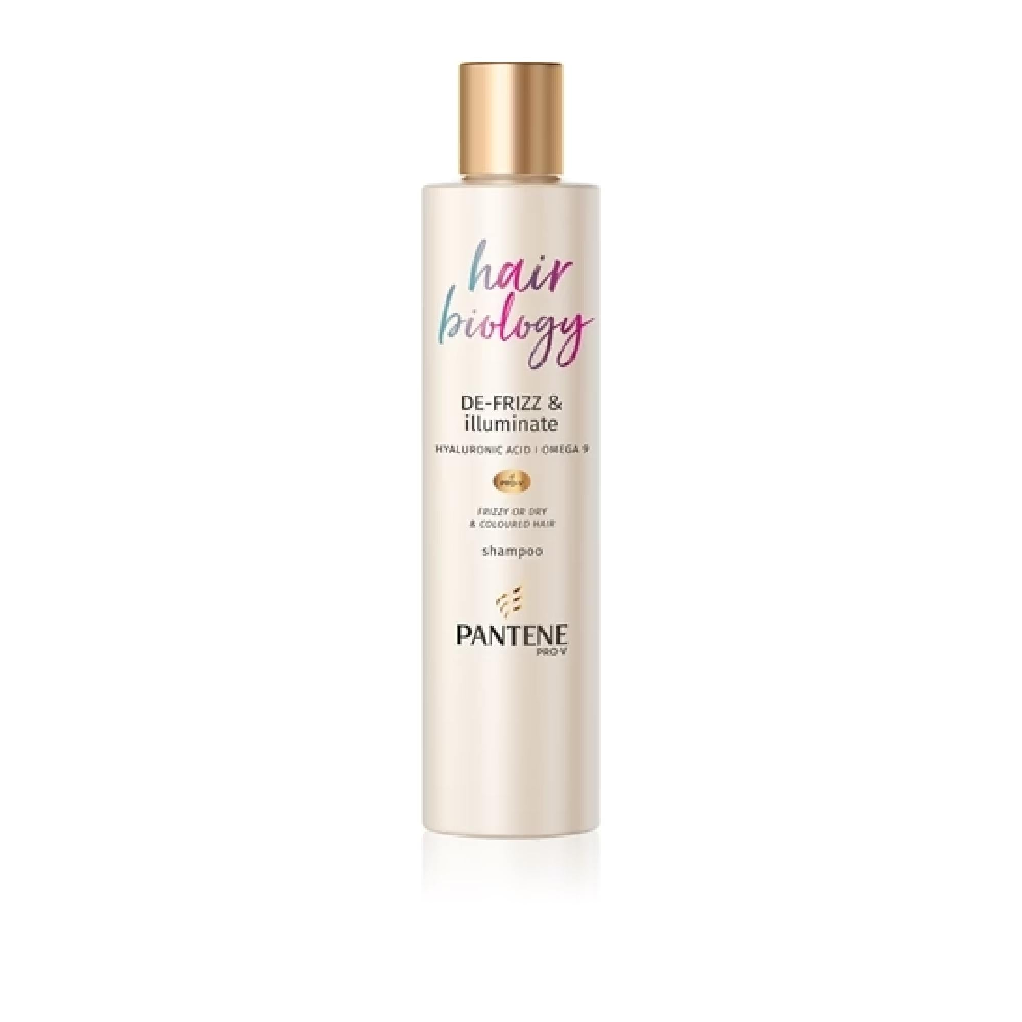 Pantene Hair Biology De-Frizz & Illuminate Shampoo For Dry And Colour-Treated Hair