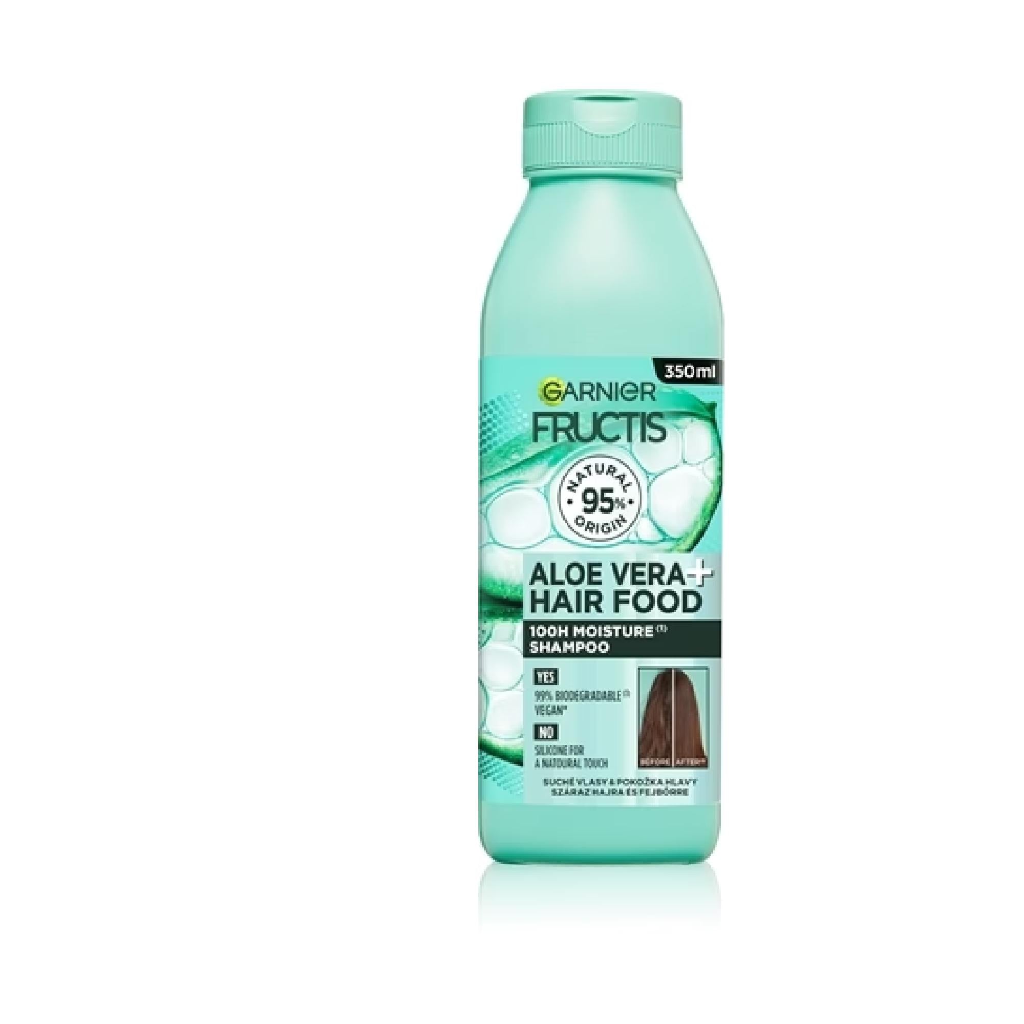 Garnier Fructis Aloe Vera Hair Food Moisturising Shampoo For Normal To Dry Hair