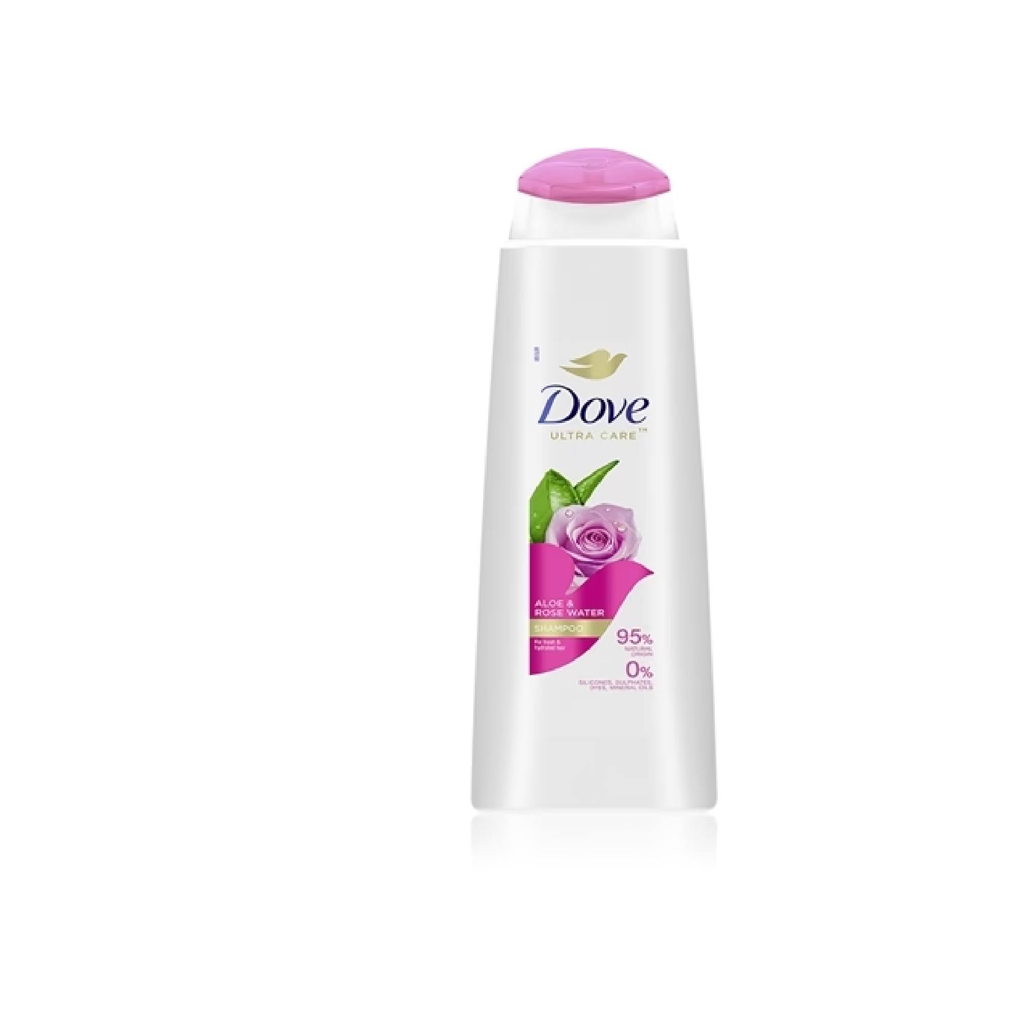 Dove Aloe & Rose Water Shampoo For Hydration And Shine