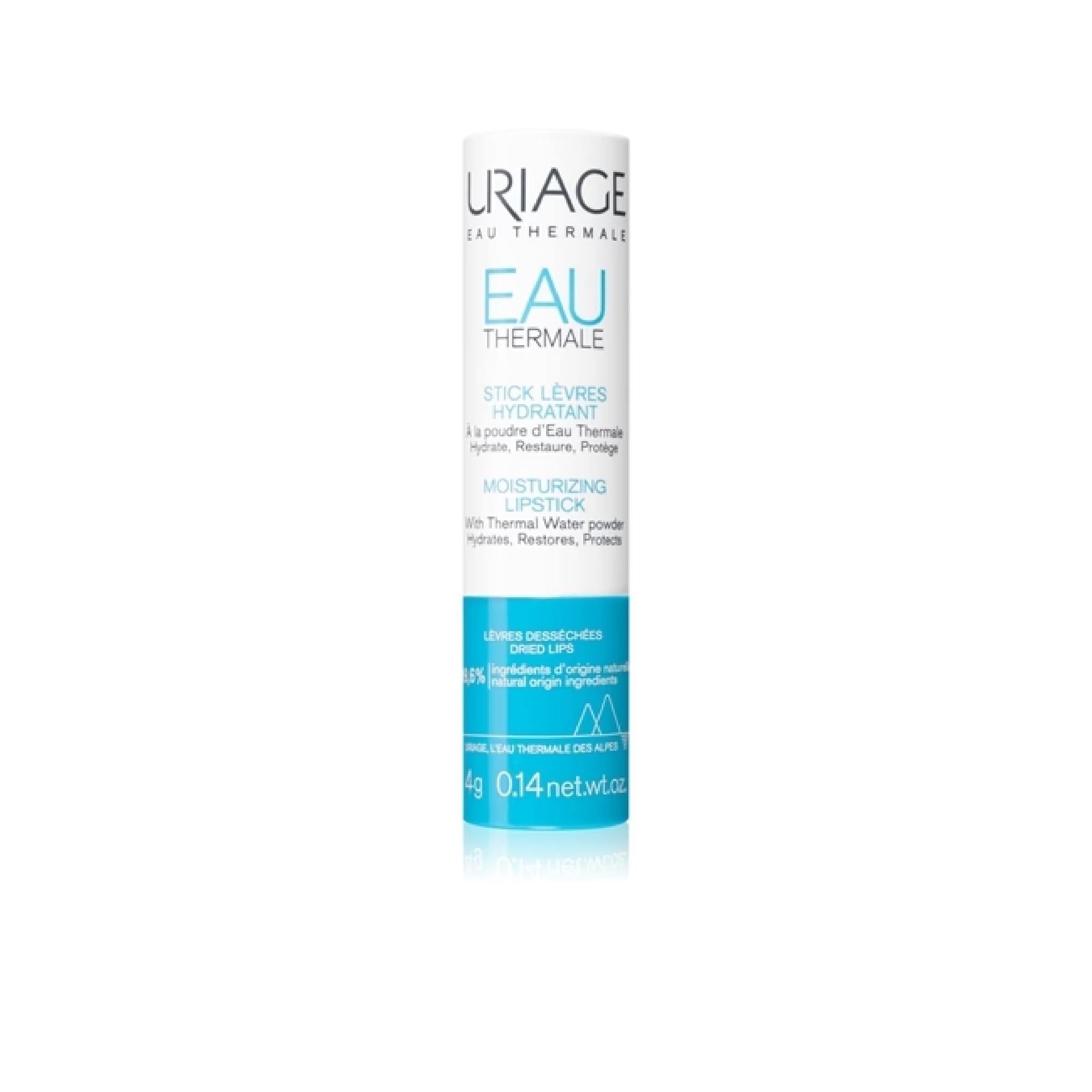 Uriage Eau Thermale Moisturizing Lipstick With Thermal Water Powder Moisturising Lip Balm Stick