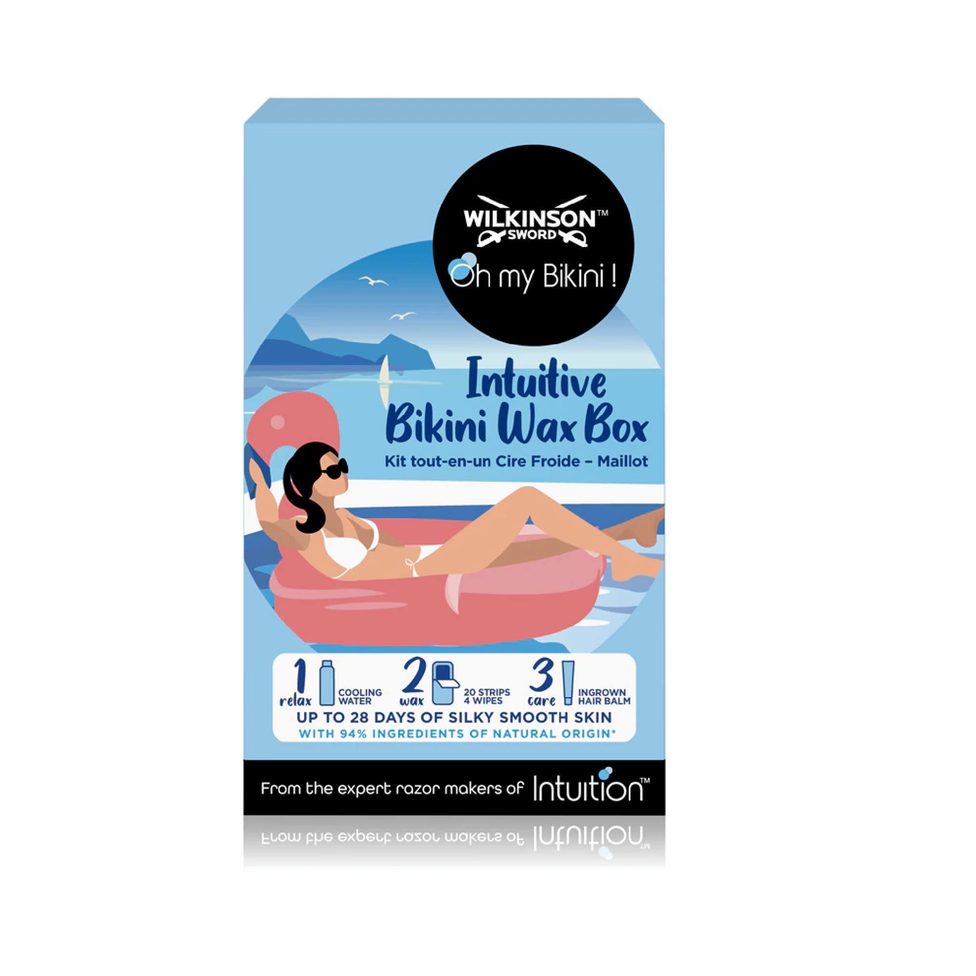 Wilkinson Sword Intuitive Bikini Wax Hair-Removal Kit Bikini Line And Underarm