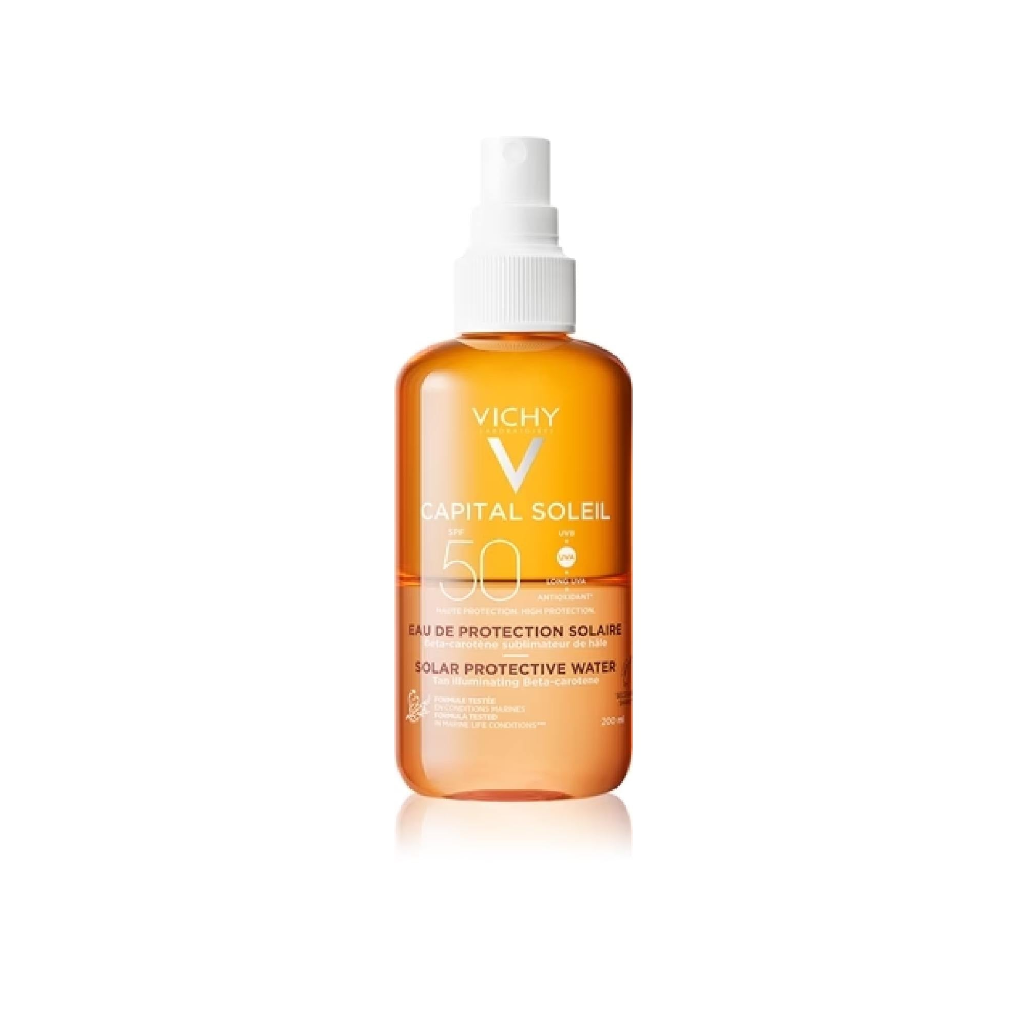 Vichy Capital Soleil Protective Spray With Beta Carotene Spf 50