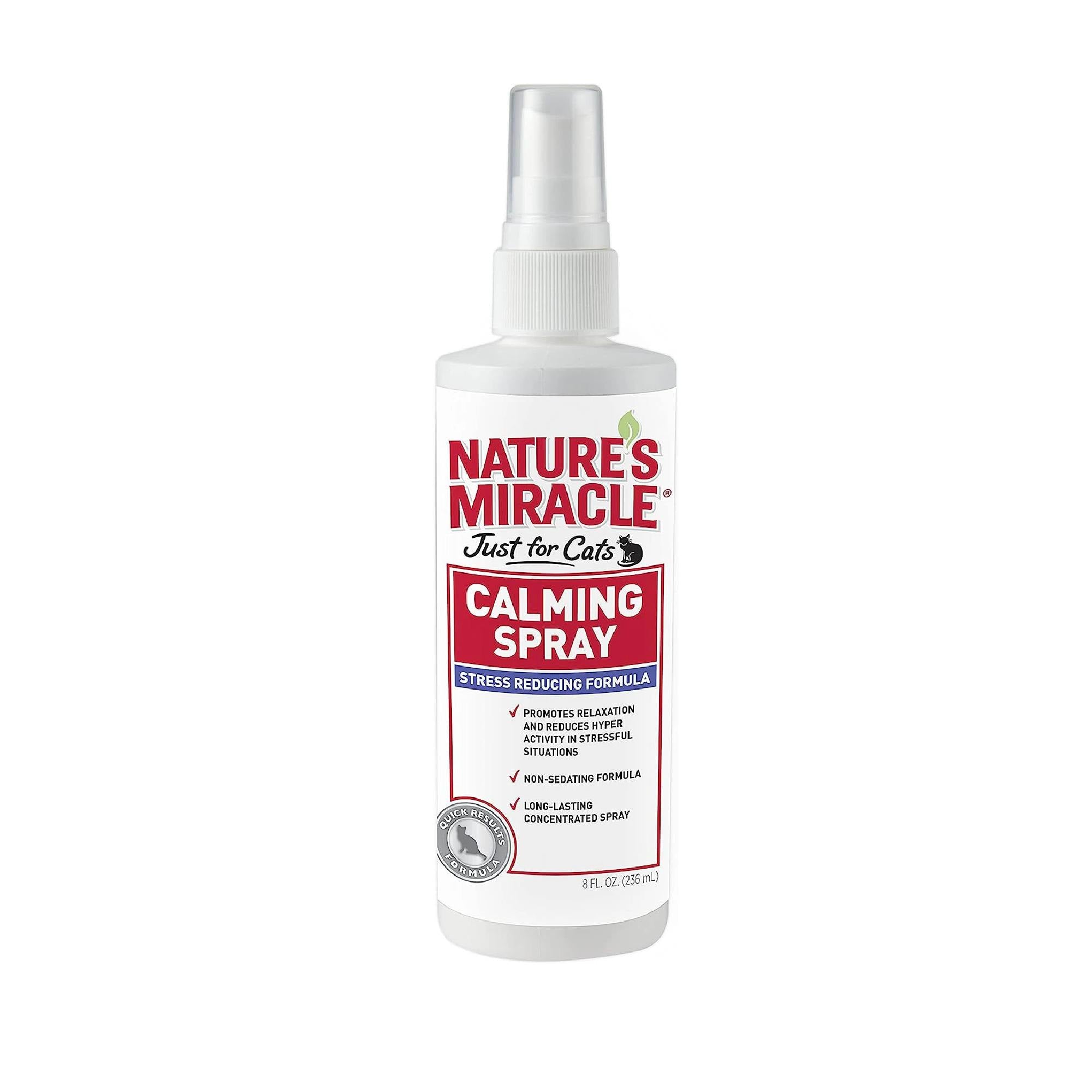 Nature'S Miracle Just For Cats Calming Spray Stress Reducing Formula, 8-Ounce (P-5780)