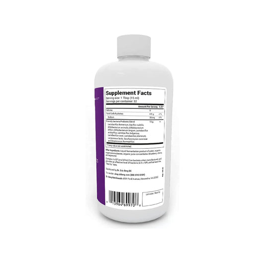Dr. Berg'S Friendly Probiotic Liquid Supplement Drink Mix W/ 12 Live Probiotics Strains & Lactobacillus Acidophilus - Digestive Health, Immune System & Gut Support For Men Women & Kids -1 Month Supply