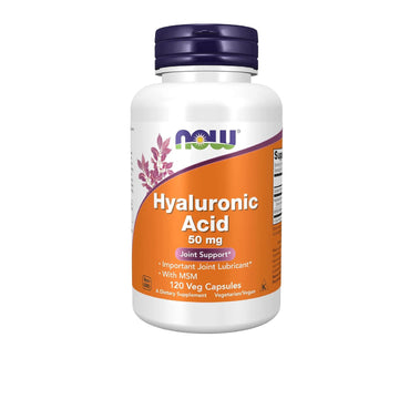 Now Foods Supplements, Hyaluronic Acid 50 Mg With Msm, Joint Support*, 120 Veg Capsules