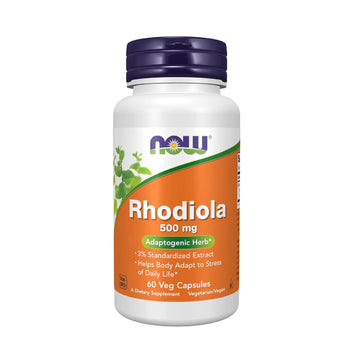 Now Foods Supplements, Rhodiola 500 Mg, Helps Body Adapt To Stress Of Daily Life*, Adaptogenic Herb*, 60 Veg Capsules