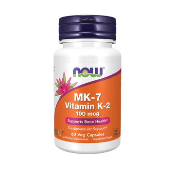 Now Foods Supplements, Mk-7 Vitamin K-2 100 Mcg, Cardiovascular Support*, Supports Bone Health*, 60 Veg Capsules