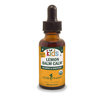 Herb Pharm Kids Certified-Organic Alcohol-Free Lemon Balm Calm Liquid